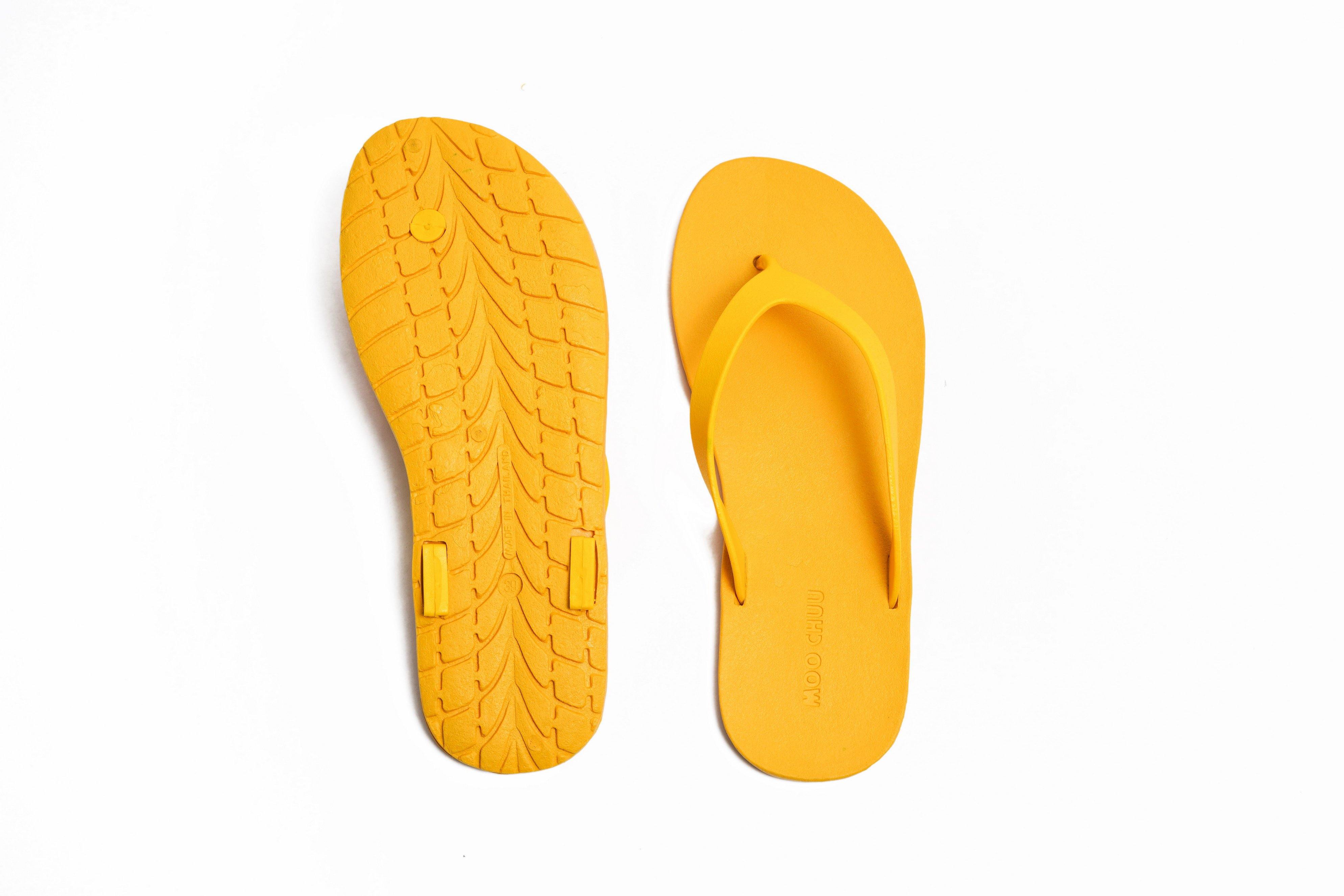 Flippy Yellow Sole Yellow Strap - Moo Chuu India