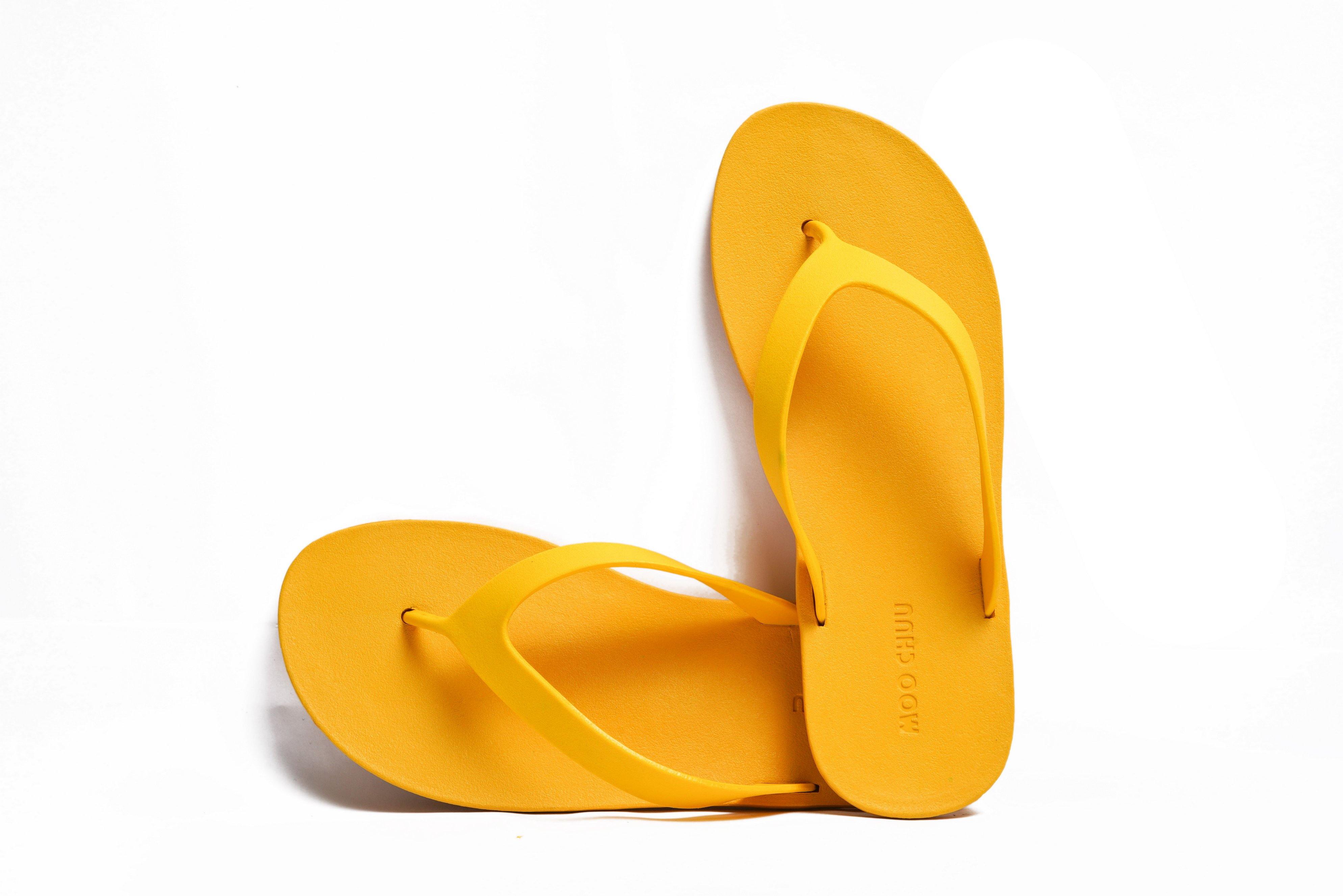 Flippy Yellow Sole Yellow Strap - Moo Chuu India