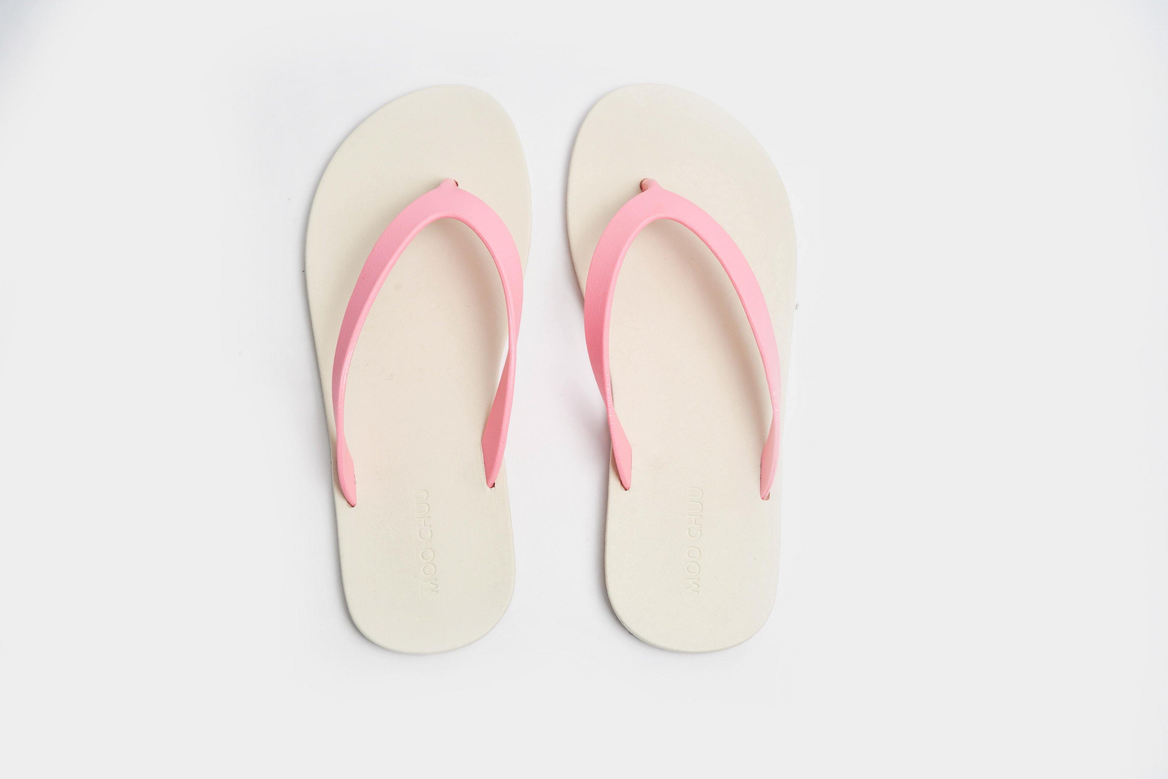 Flippy White Sole Light Pink Strap - Moo Chuu India