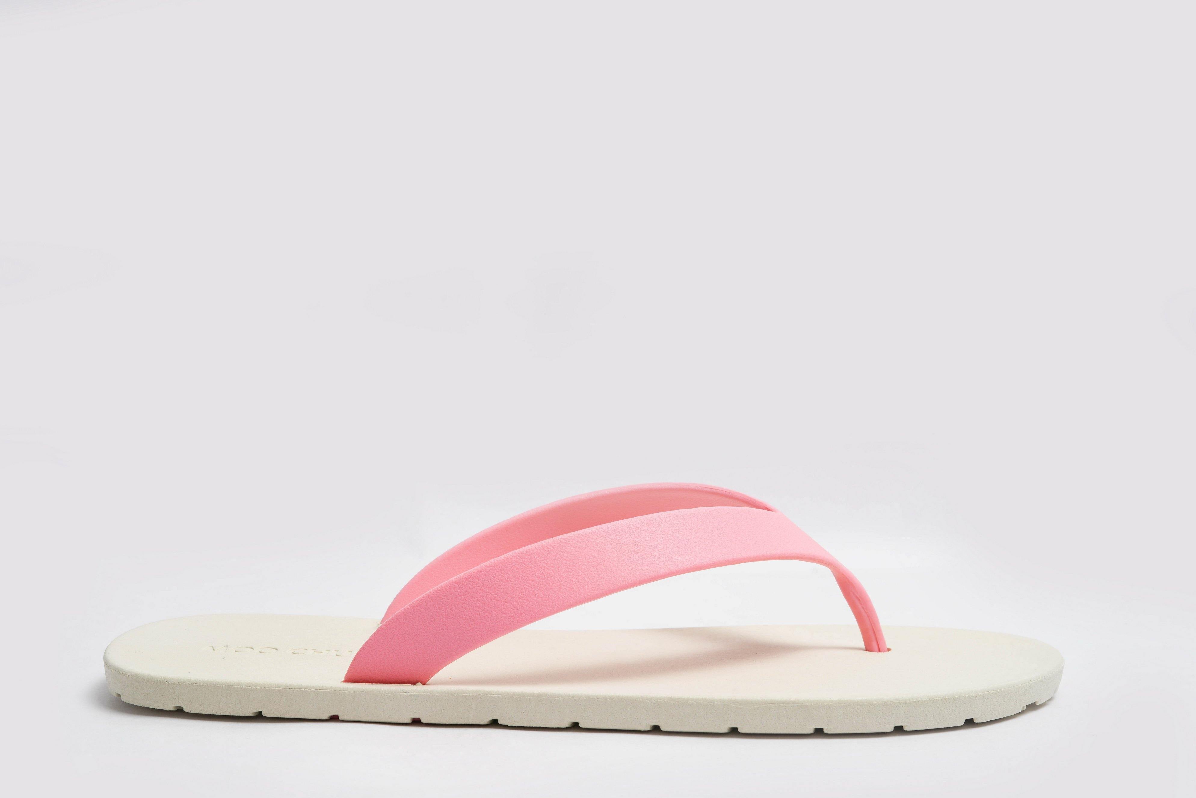 Flippy White Sole Light Pink Strap - Moo Chuu India