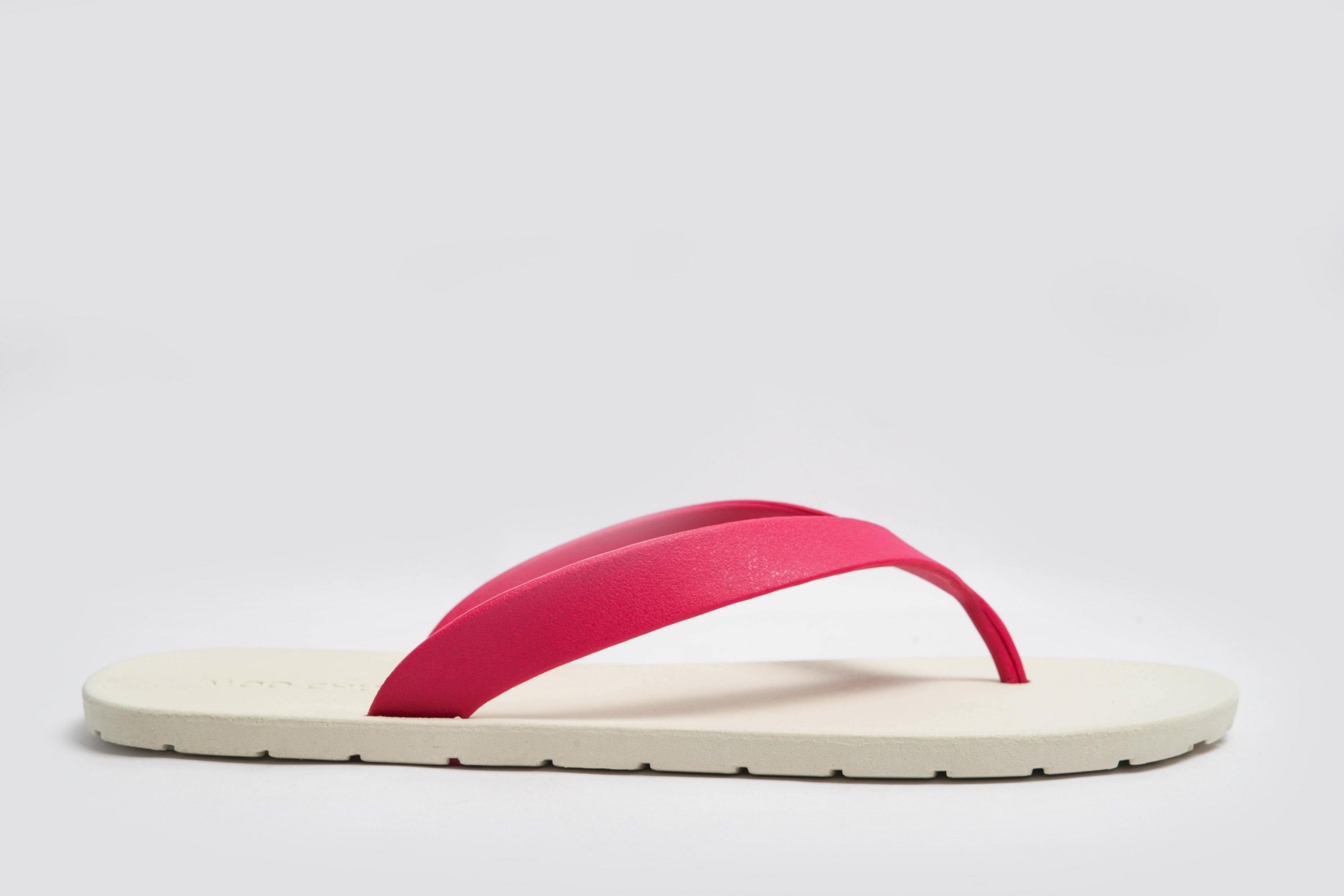 Flippy White Sole Pink Strap - Moo Chuu India