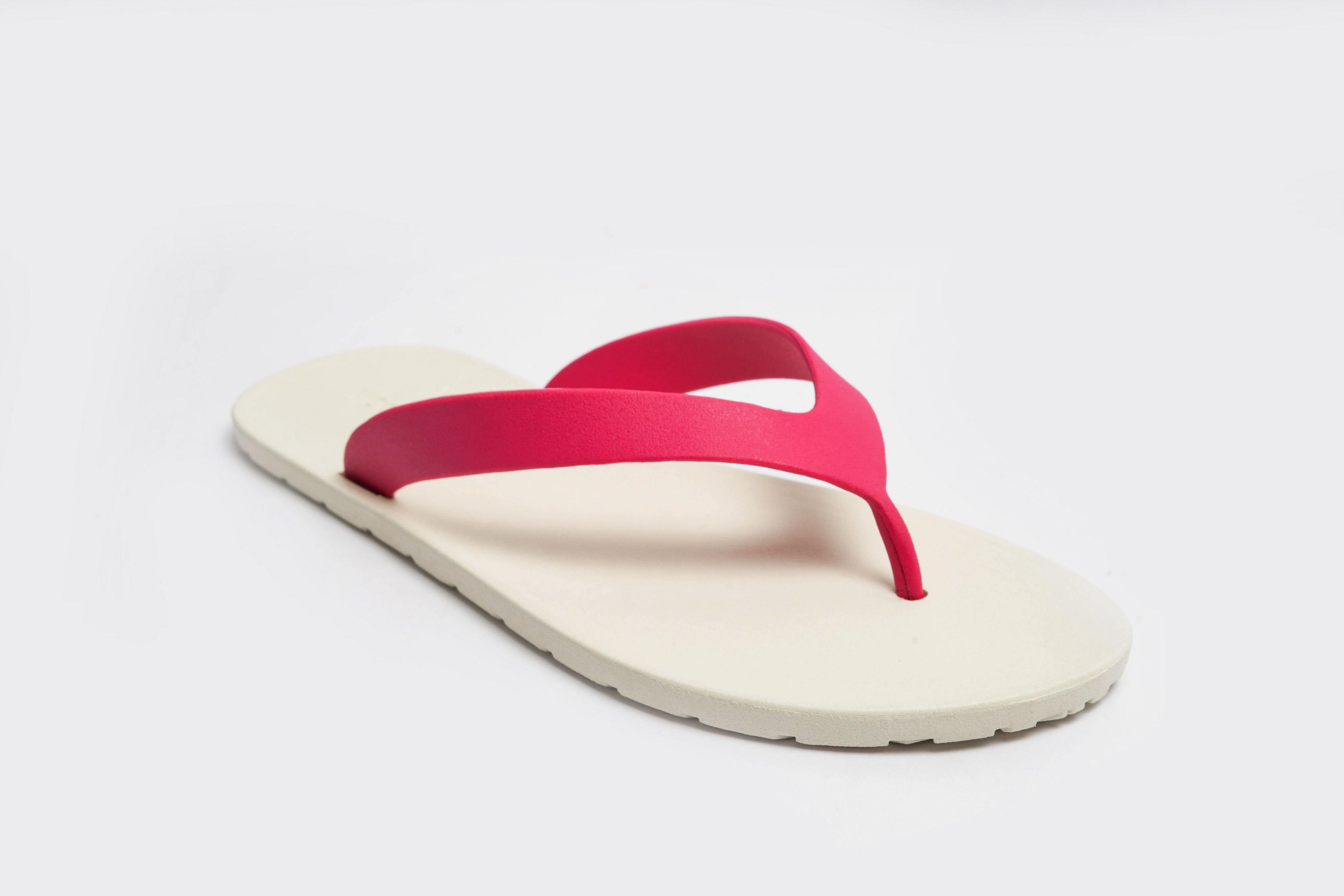 Flippy White Sole Pink Strap - Moo Chuu India