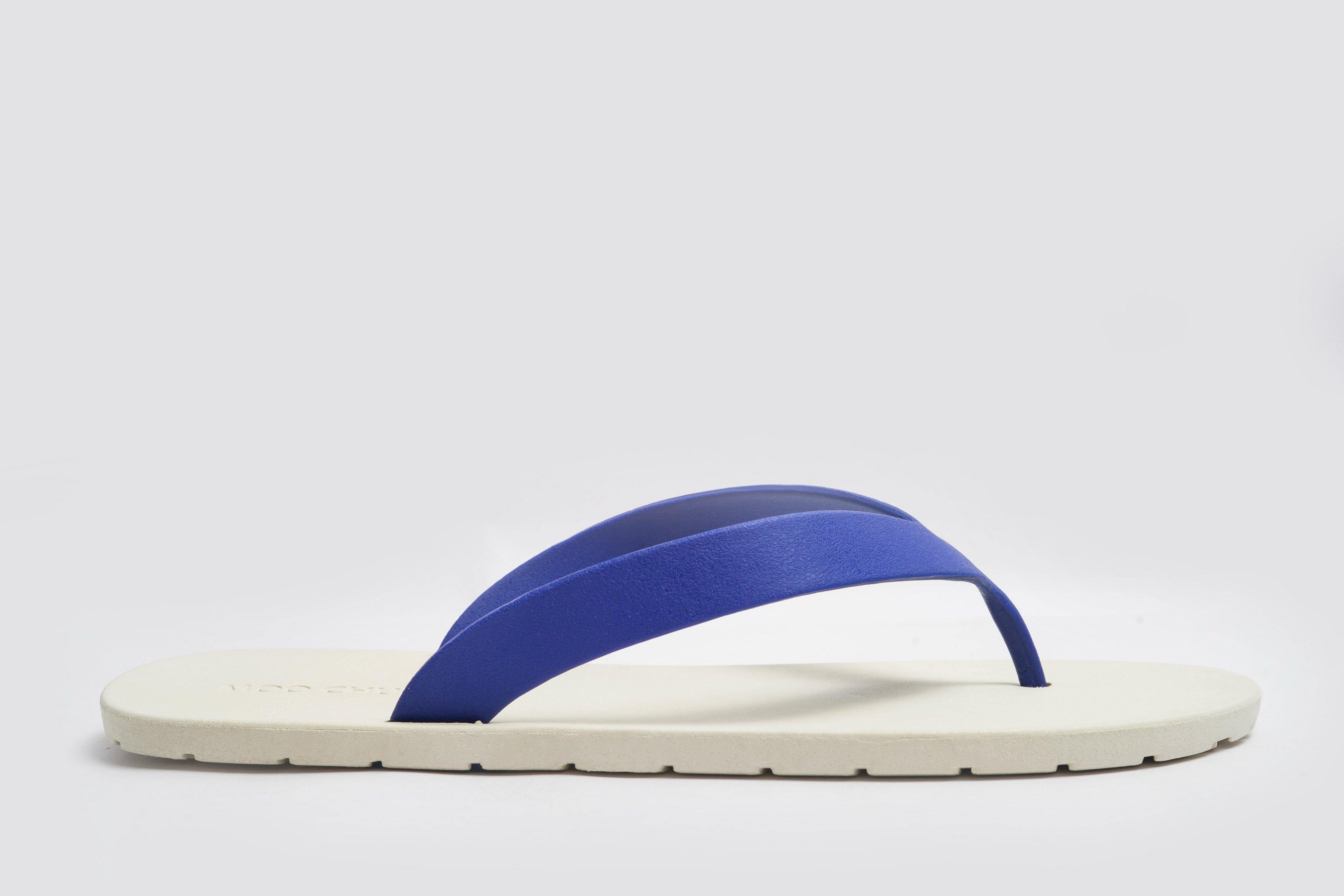 Flippy White Sole Blue Strap - Moo Chuu India