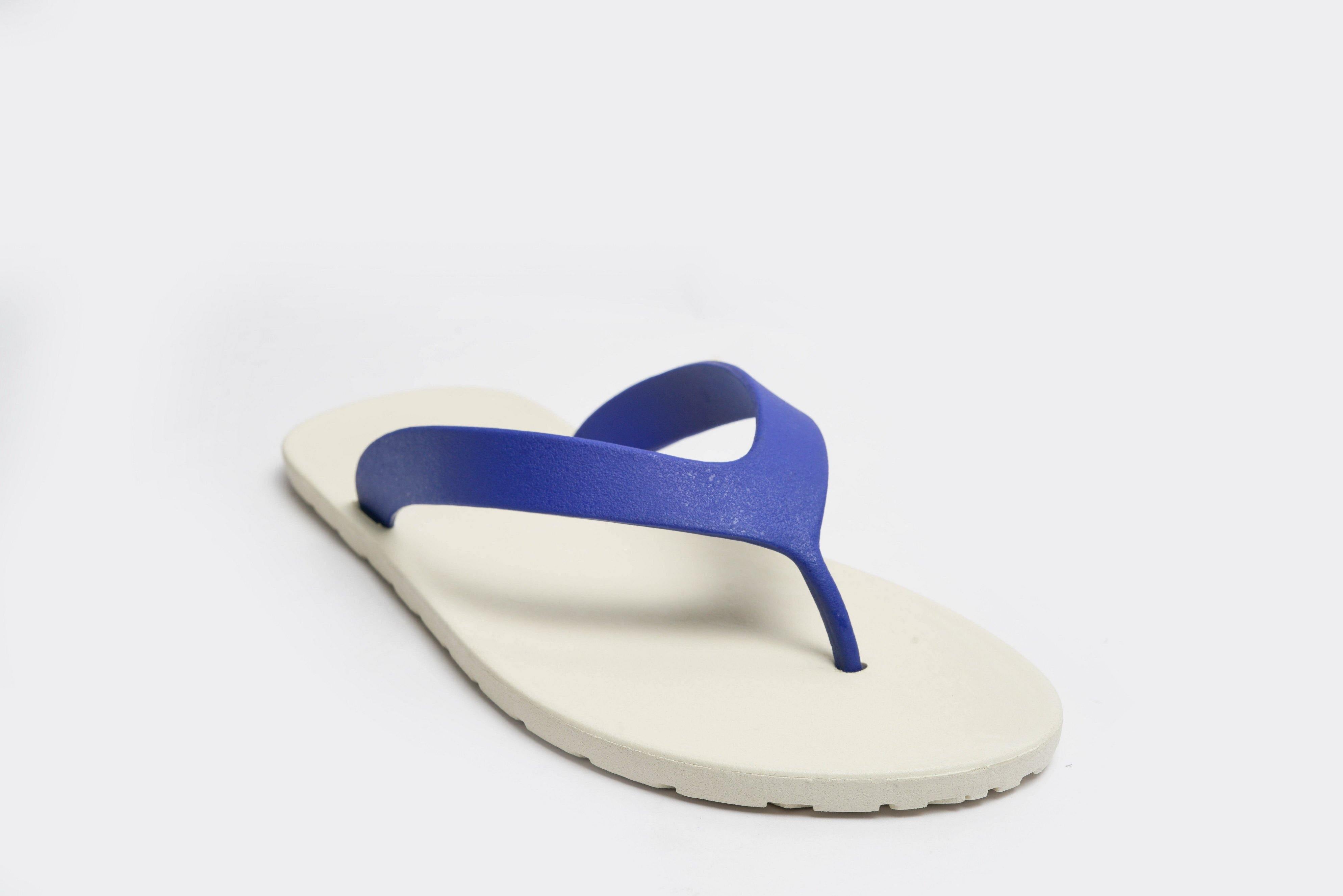 Flippy White Sole Blue Strap - Moo Chuu India