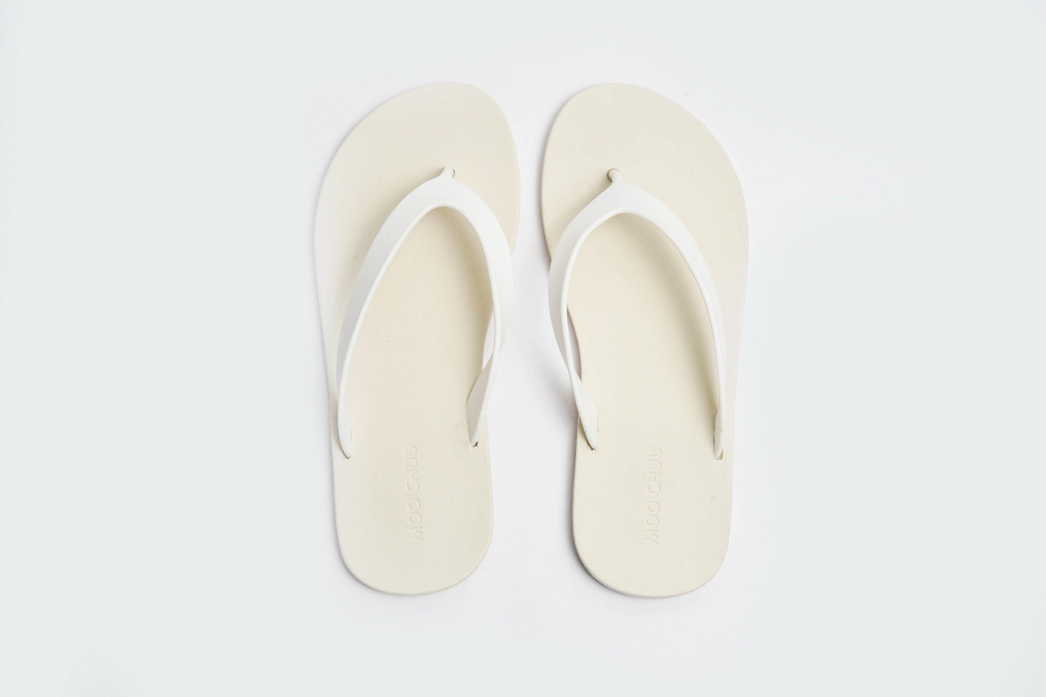 Flippy White Sole White Strap - Moo Chuu India