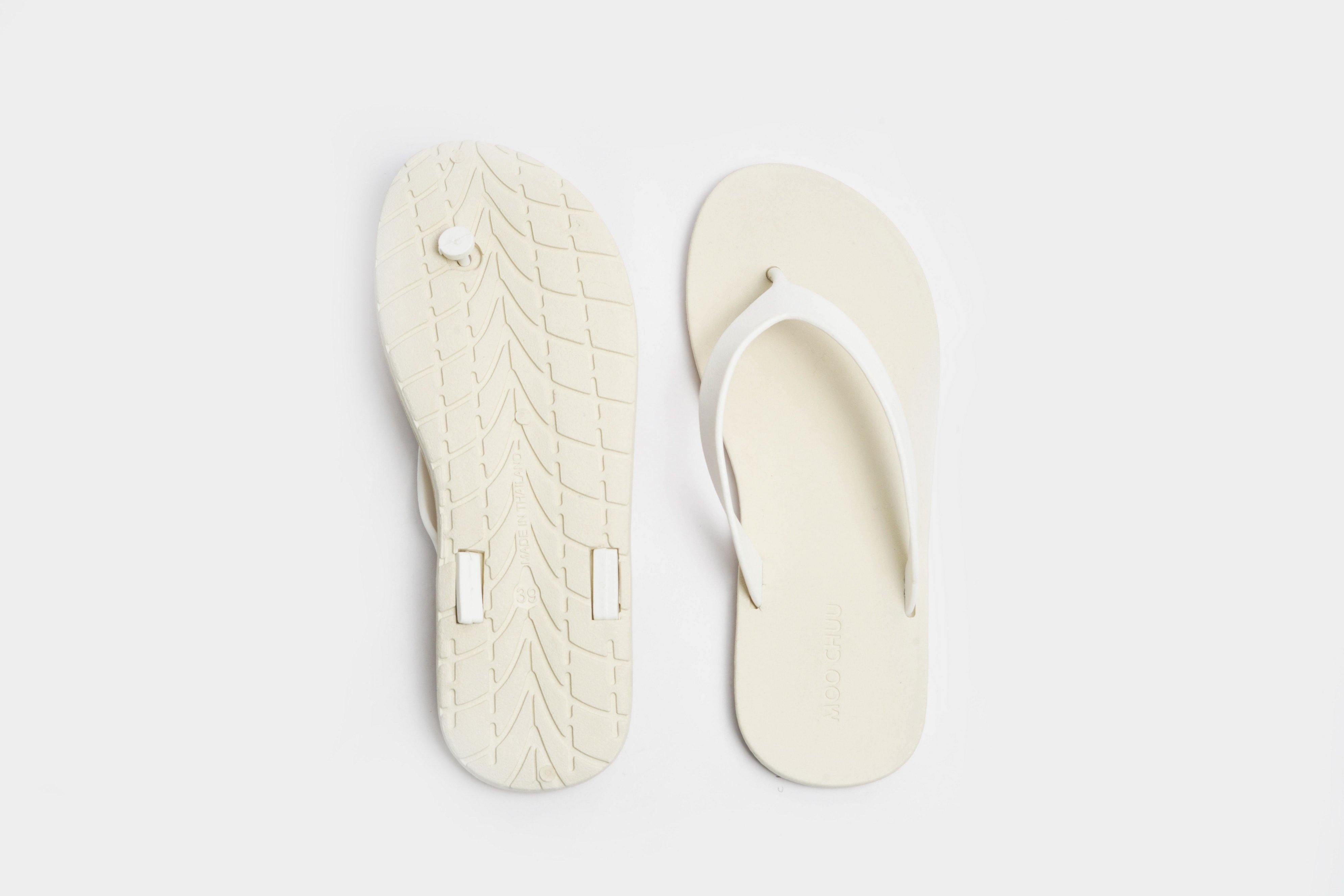 Flippy White Sole White Strap - Moo Chuu India