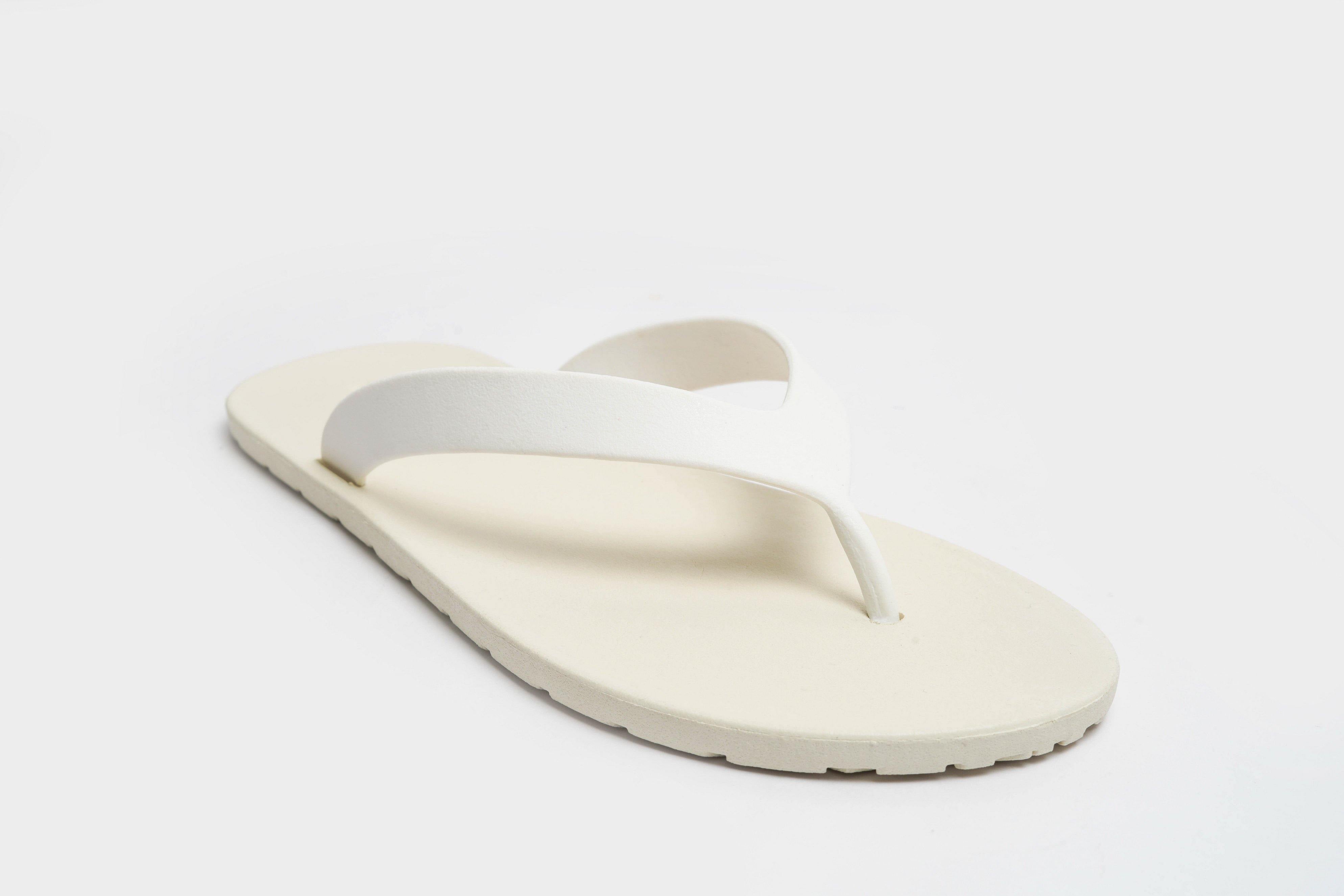 Flippy White Sole White Strap - Moo Chuu India