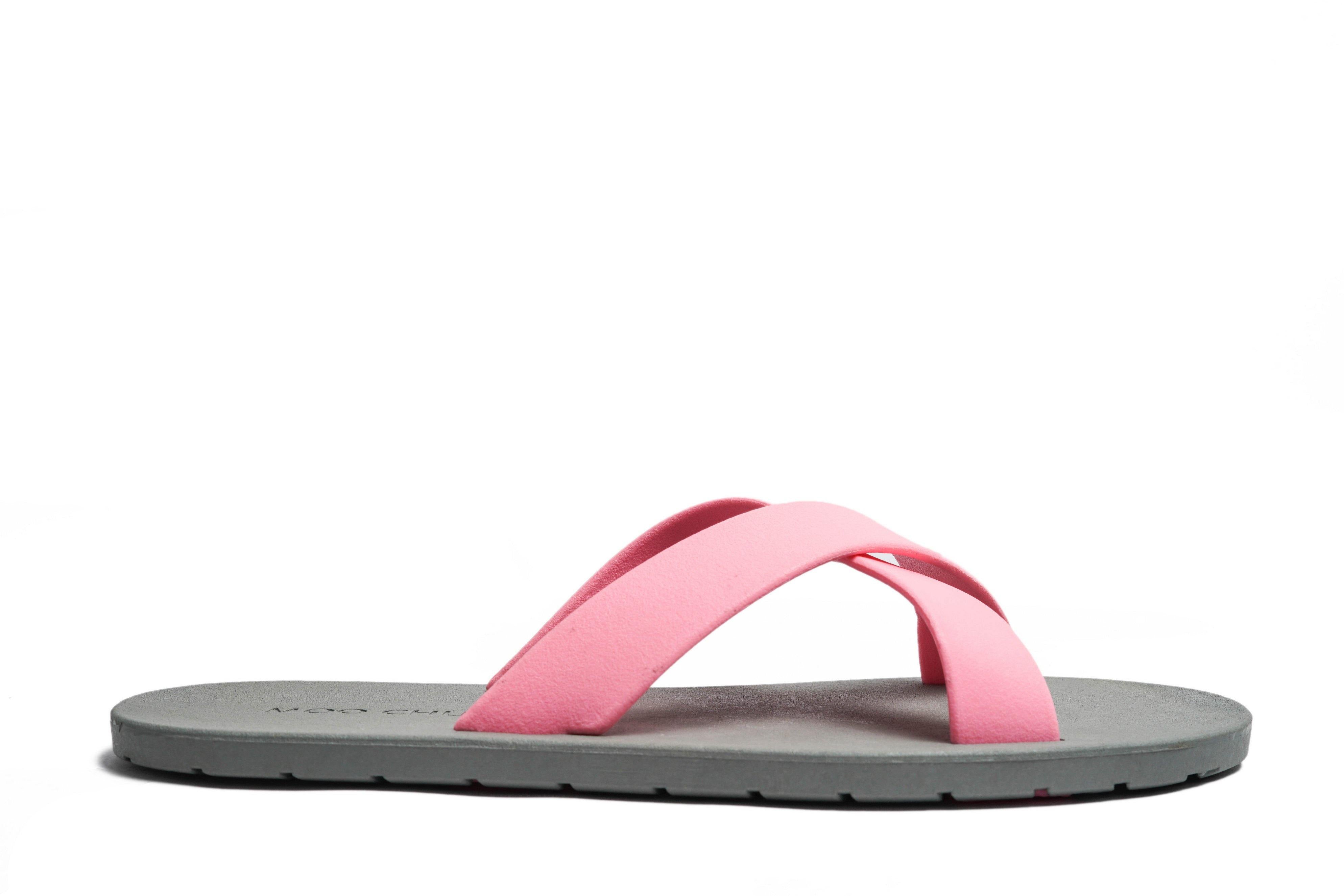 Cross Grey Sole Light Pink Strap - Moo Chuu India