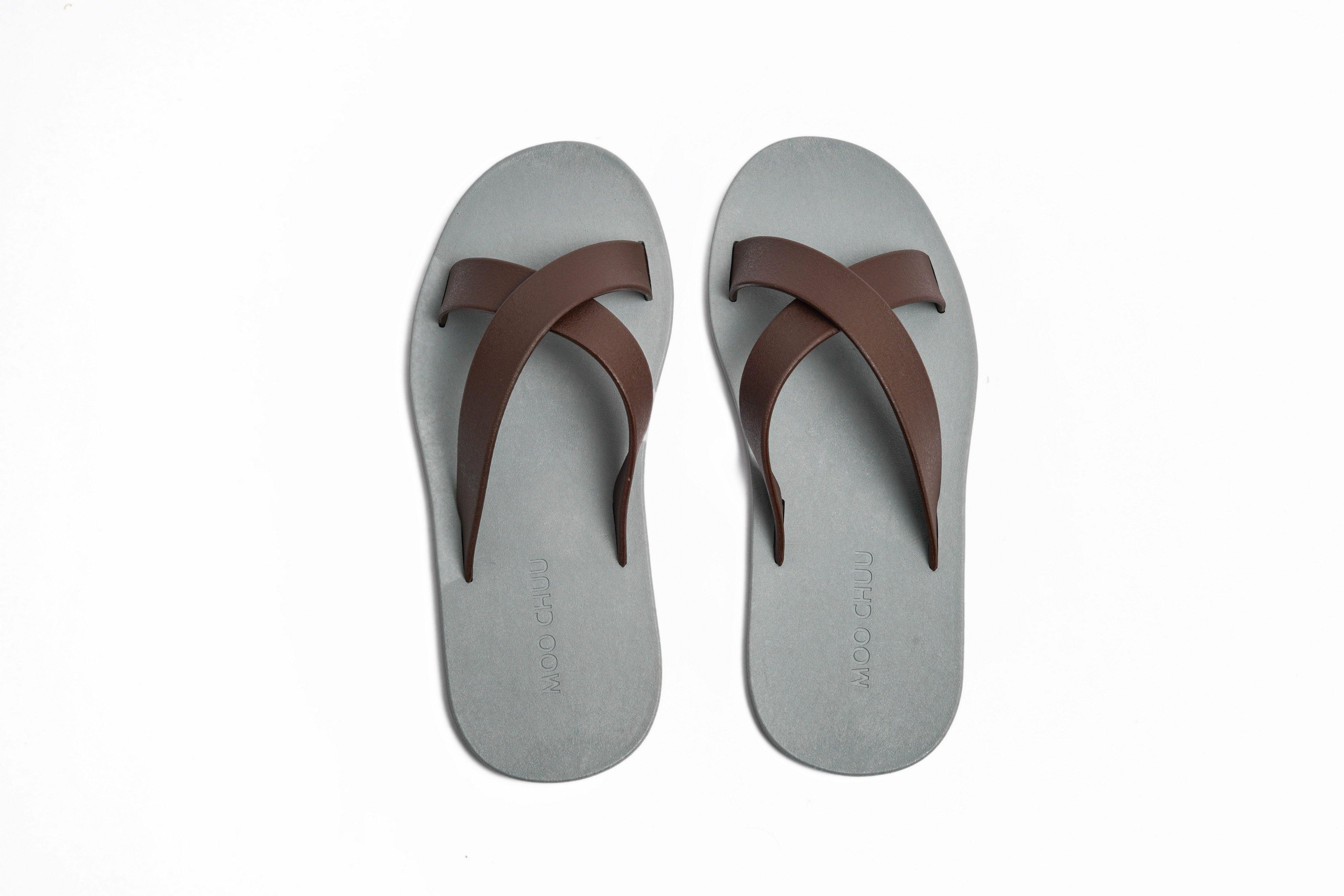 Cross Grey Sole Brown Strap - Moo Chuu India