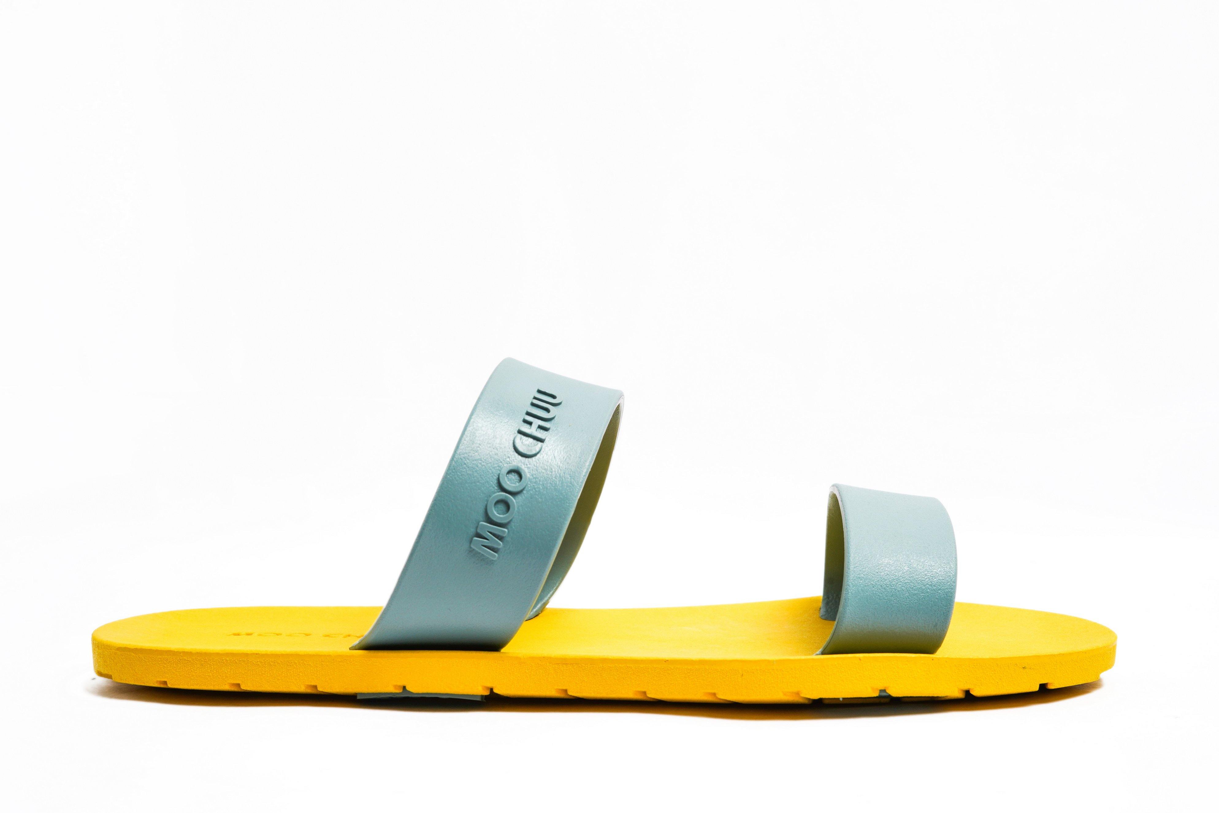 Twin Yellow Sole Grey Strap - Moo Chuu India
