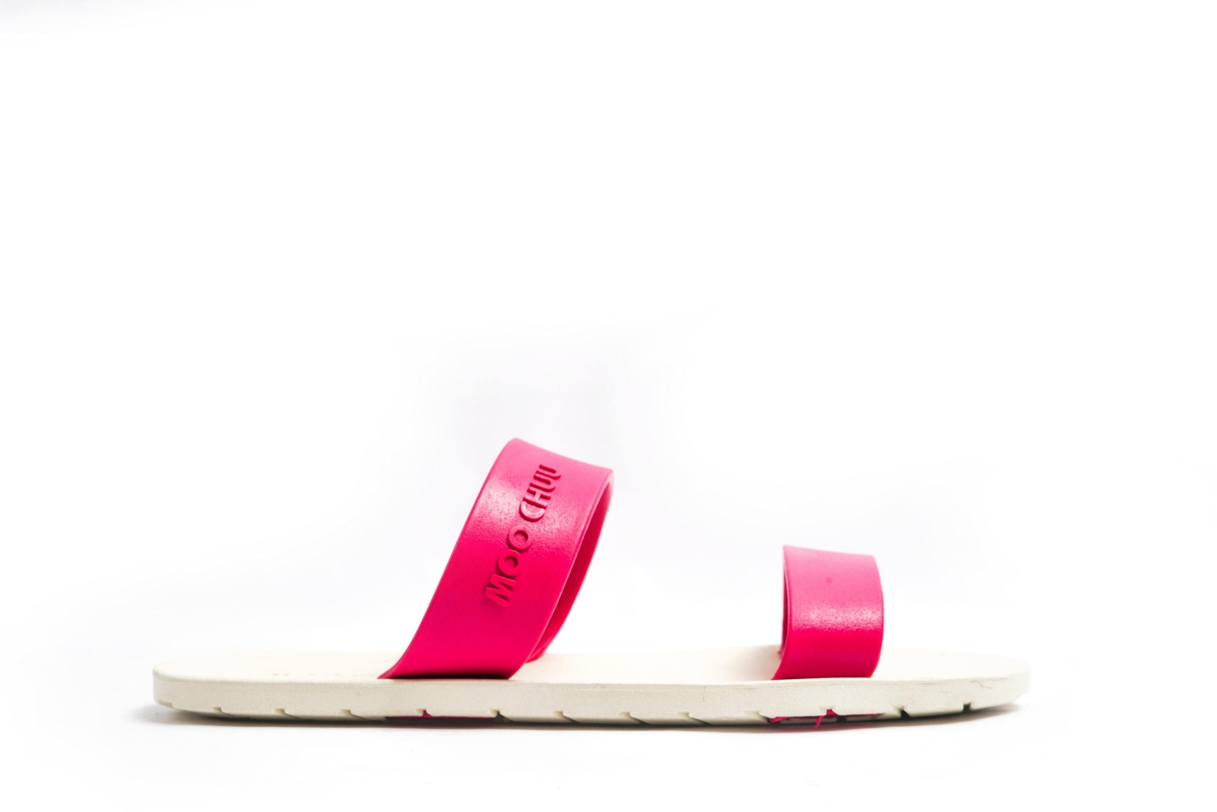 Twin White Sole Pink Strap - Moo Chuu India