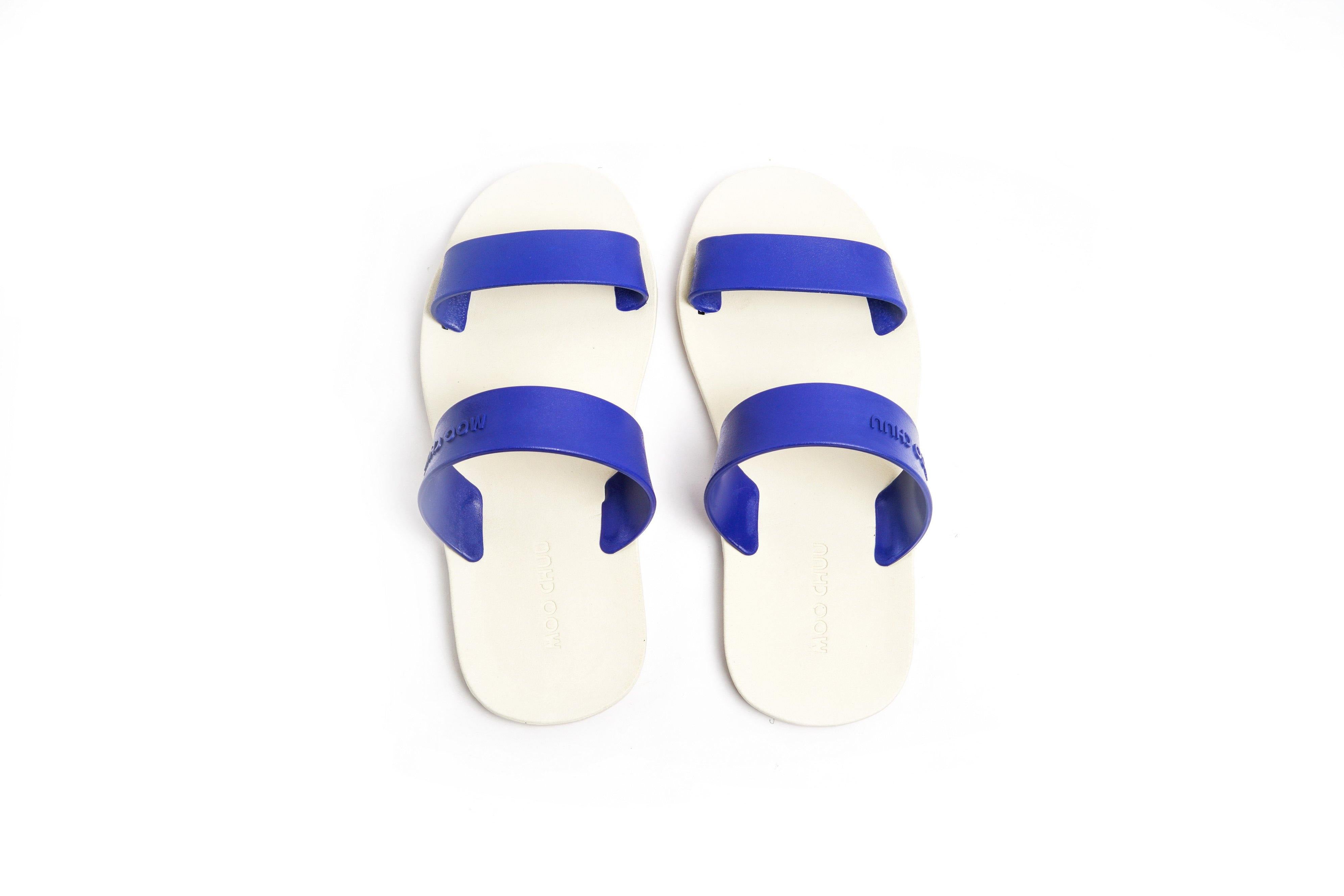 Twin White Sole Blue Strap - Moo Chuu India