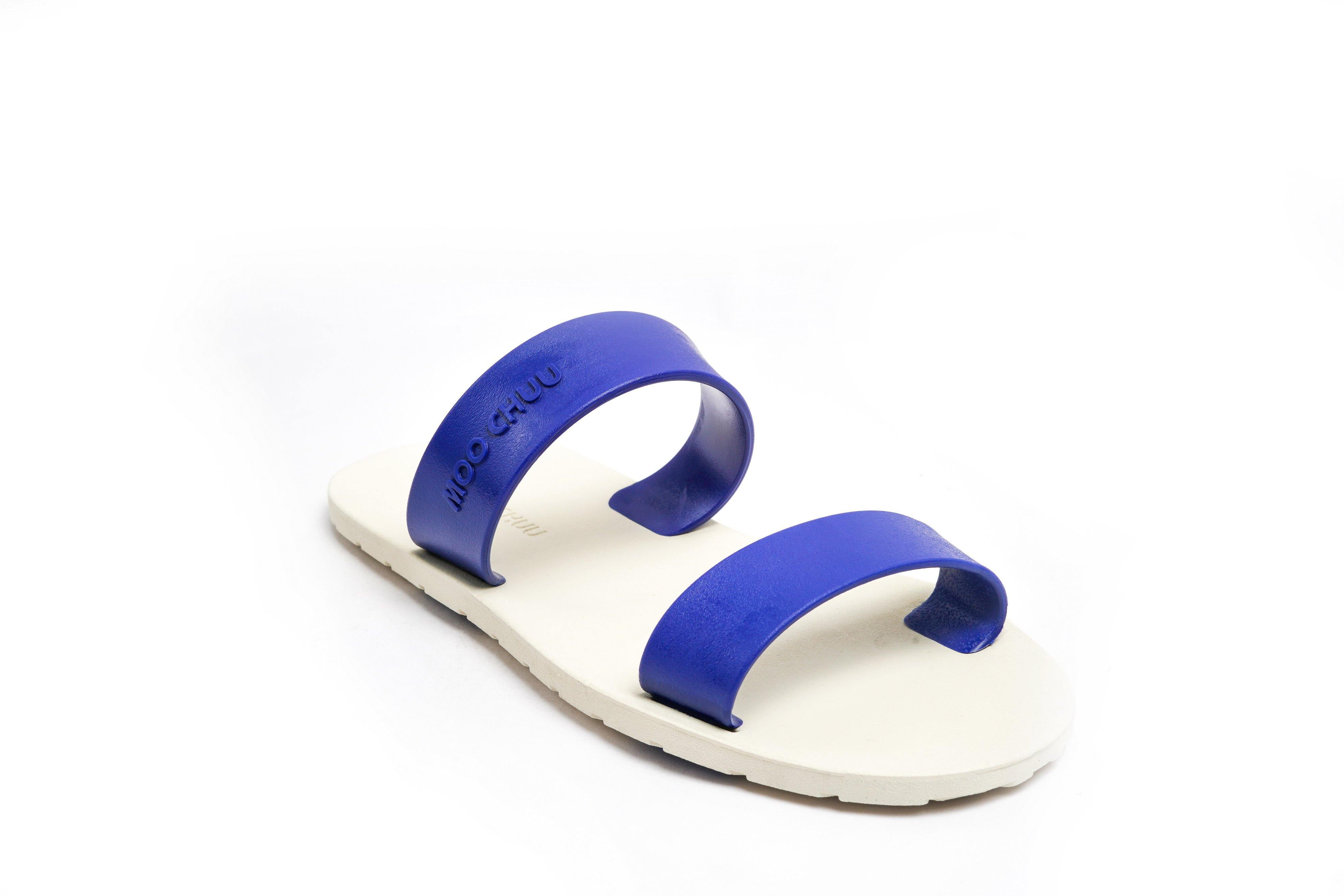 Twin White Sole Blue Strap - Moo Chuu India