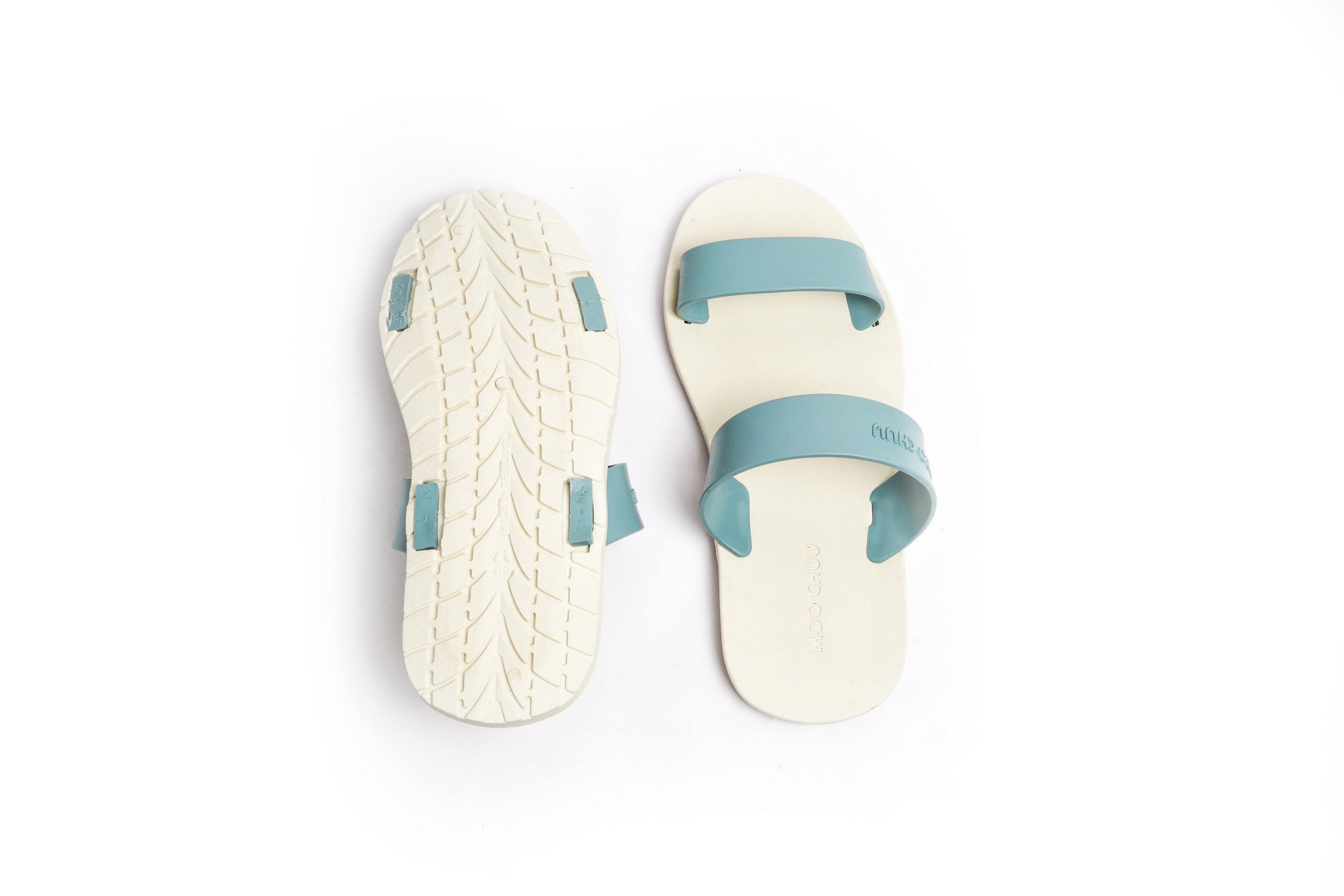 Twin White Sole Grey Strap - Moo Chuu India