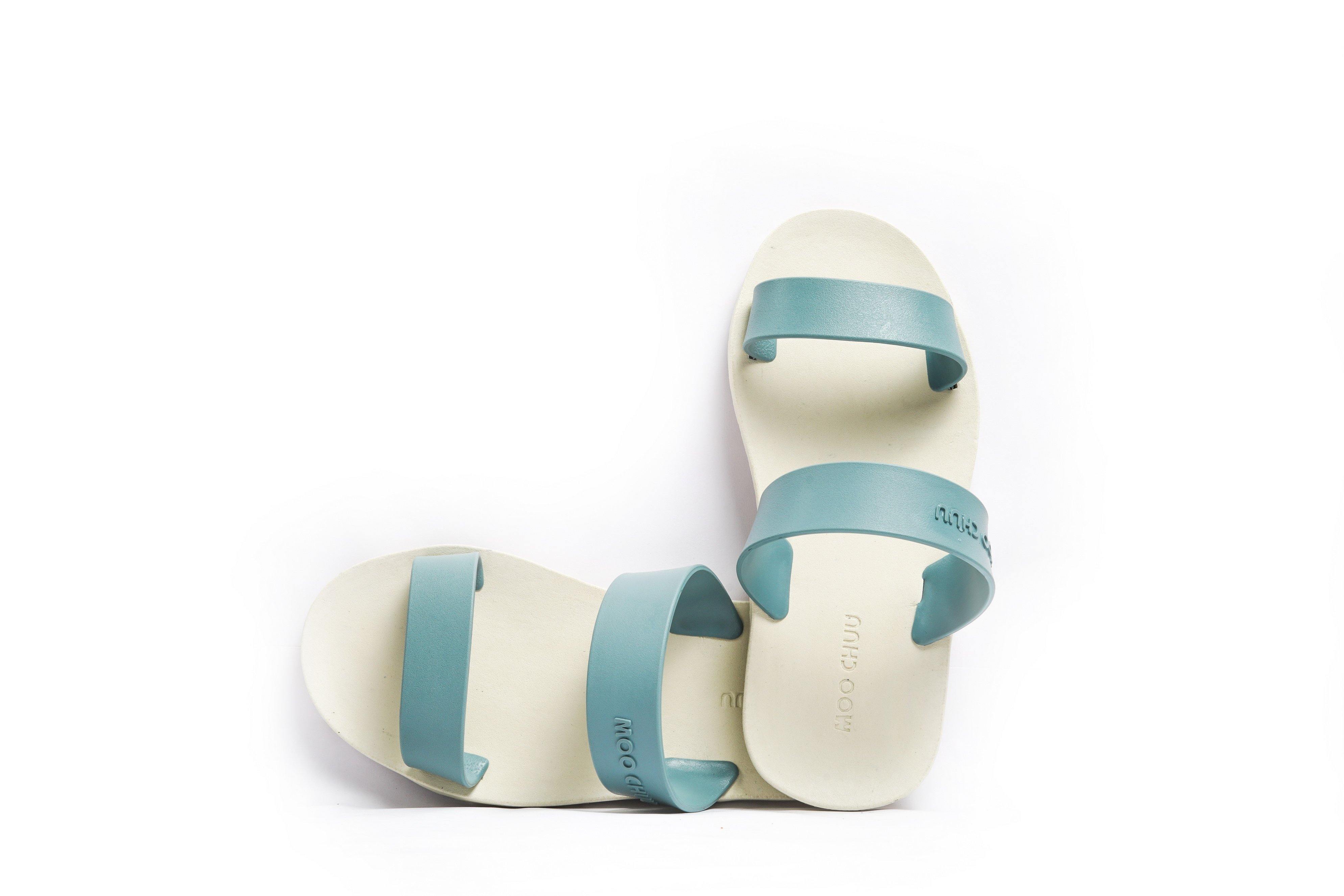 Twin White Sole Grey Strap - Moo Chuu India