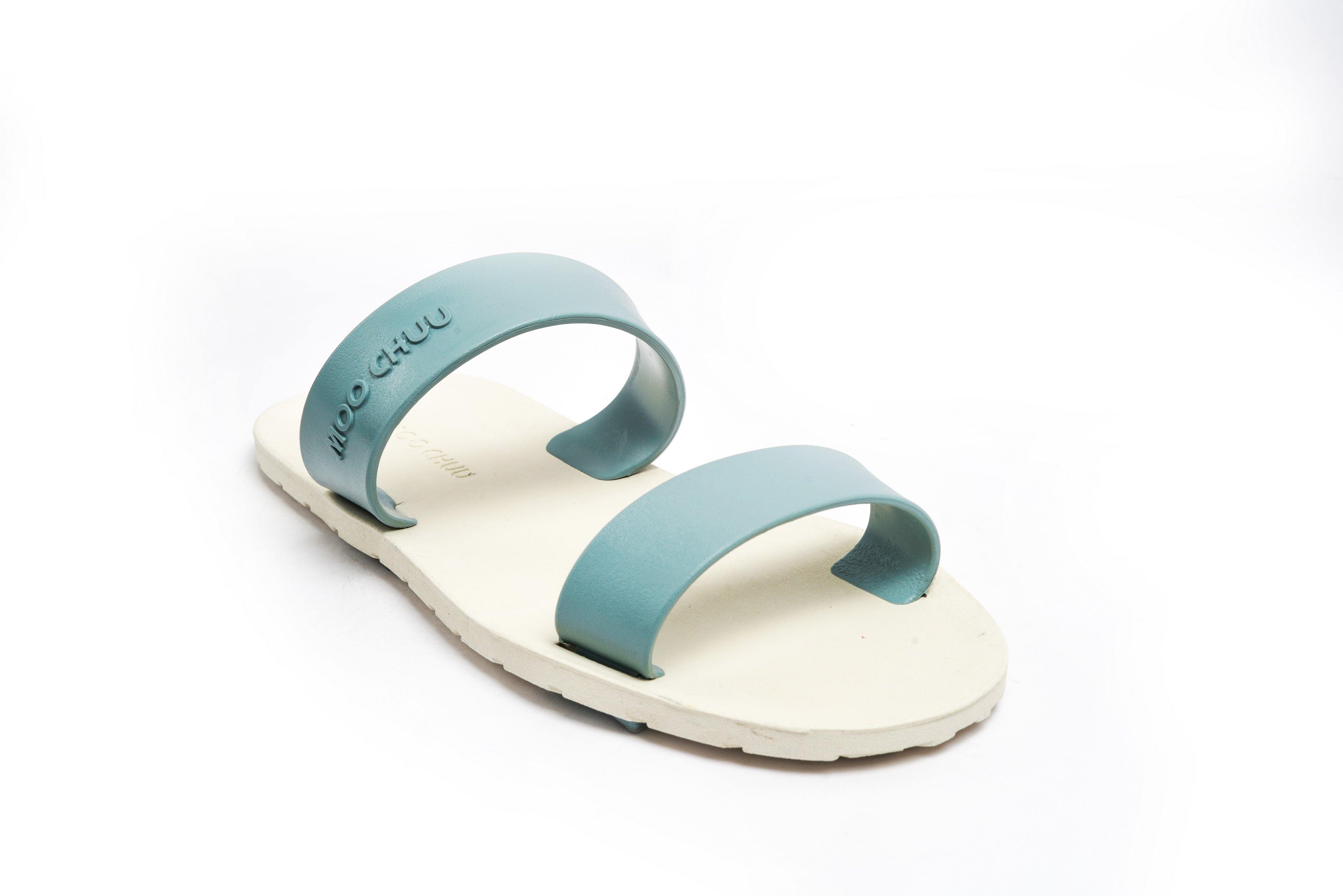 Twin White Sole Grey Strap - Moo Chuu India