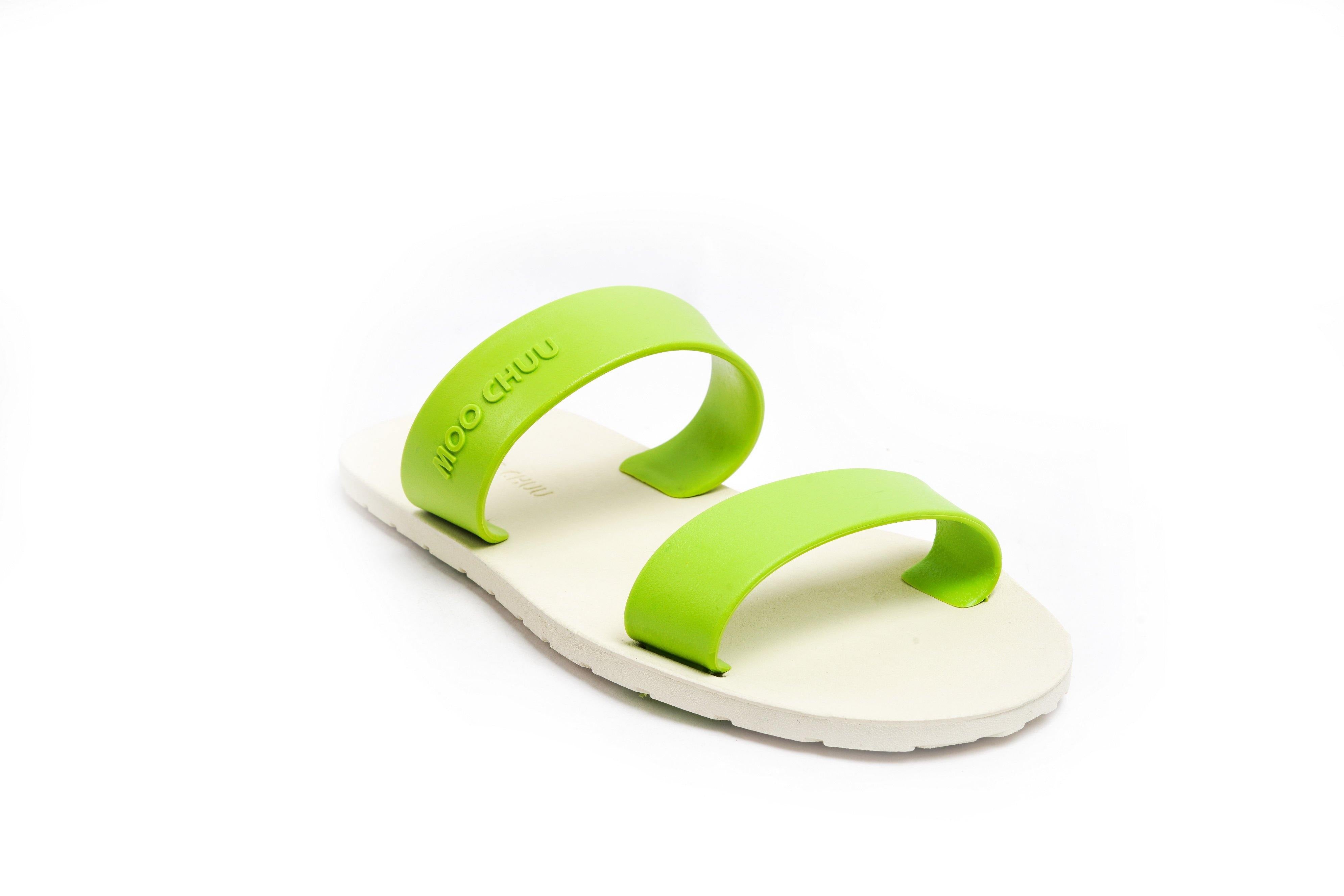 Twin White Sole Lime Strap - Moo Chuu India