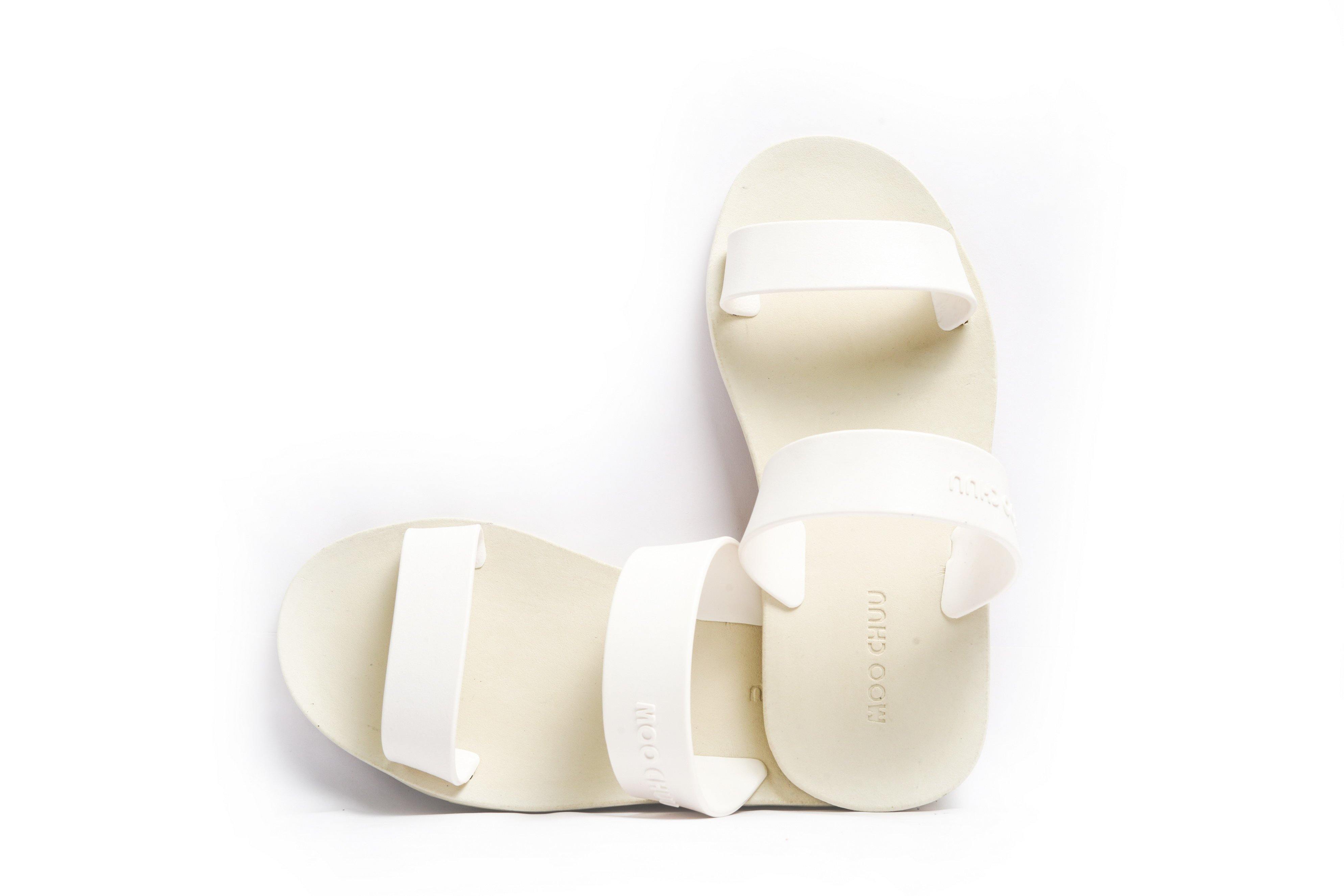 Twin White Sole White Strap - Moo Chuu India