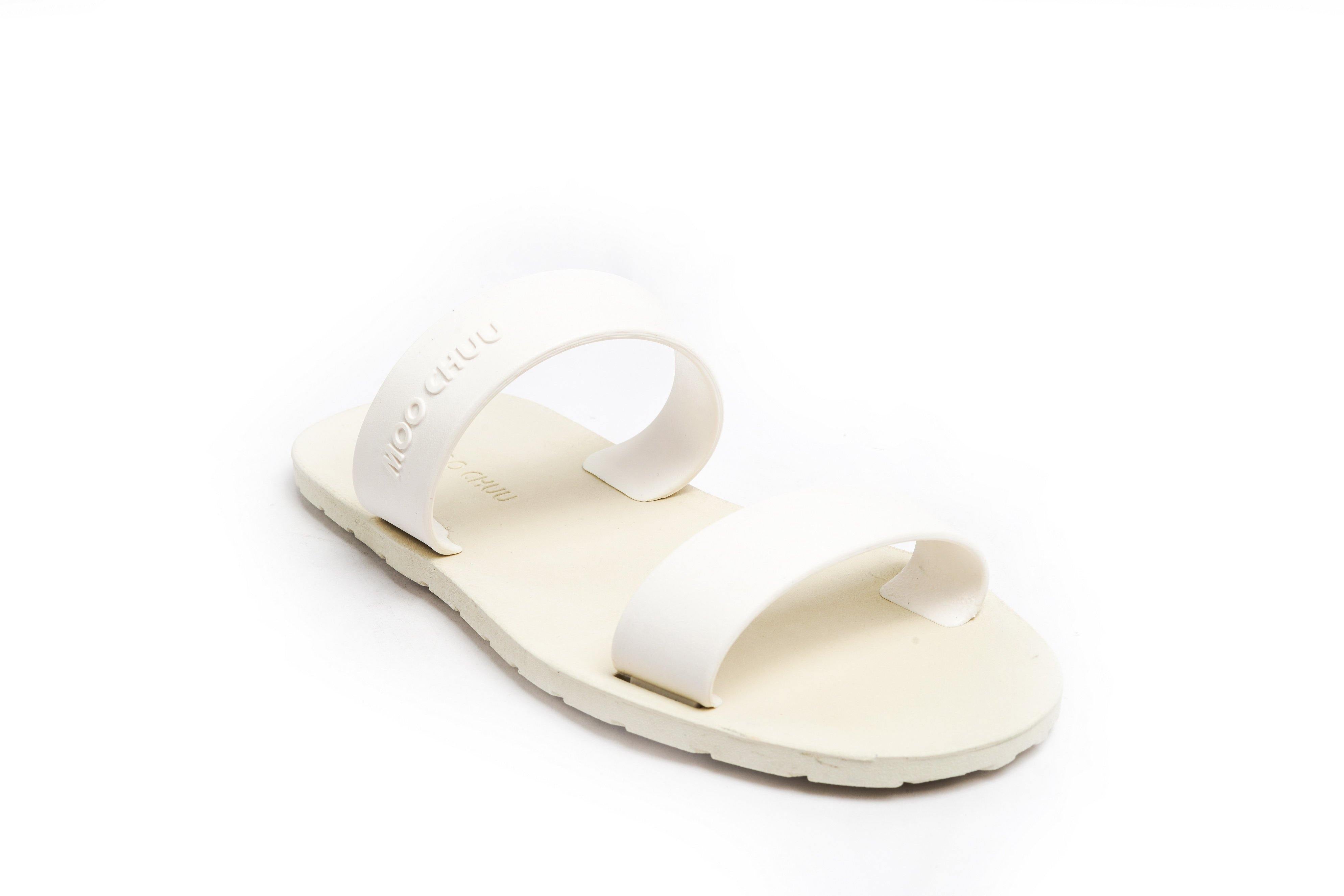 Twin White Sole White Strap - Moo Chuu India