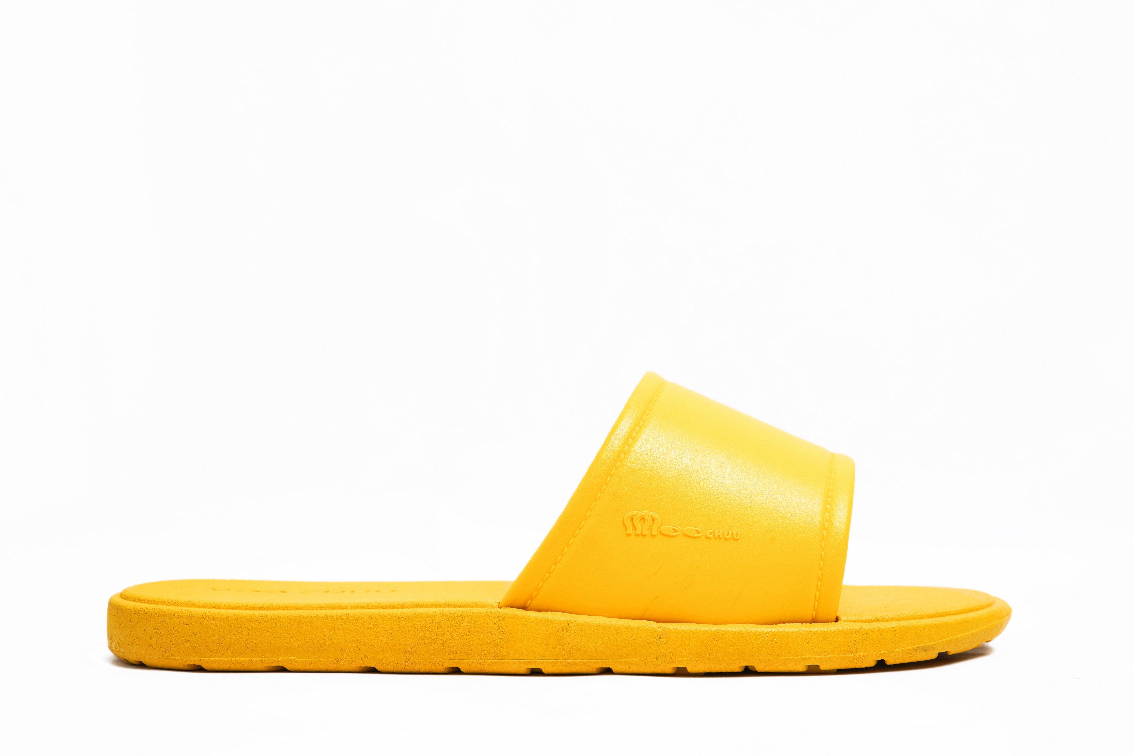 Fluffy Yellow Sole Yellow Strap - Moo Chuu India