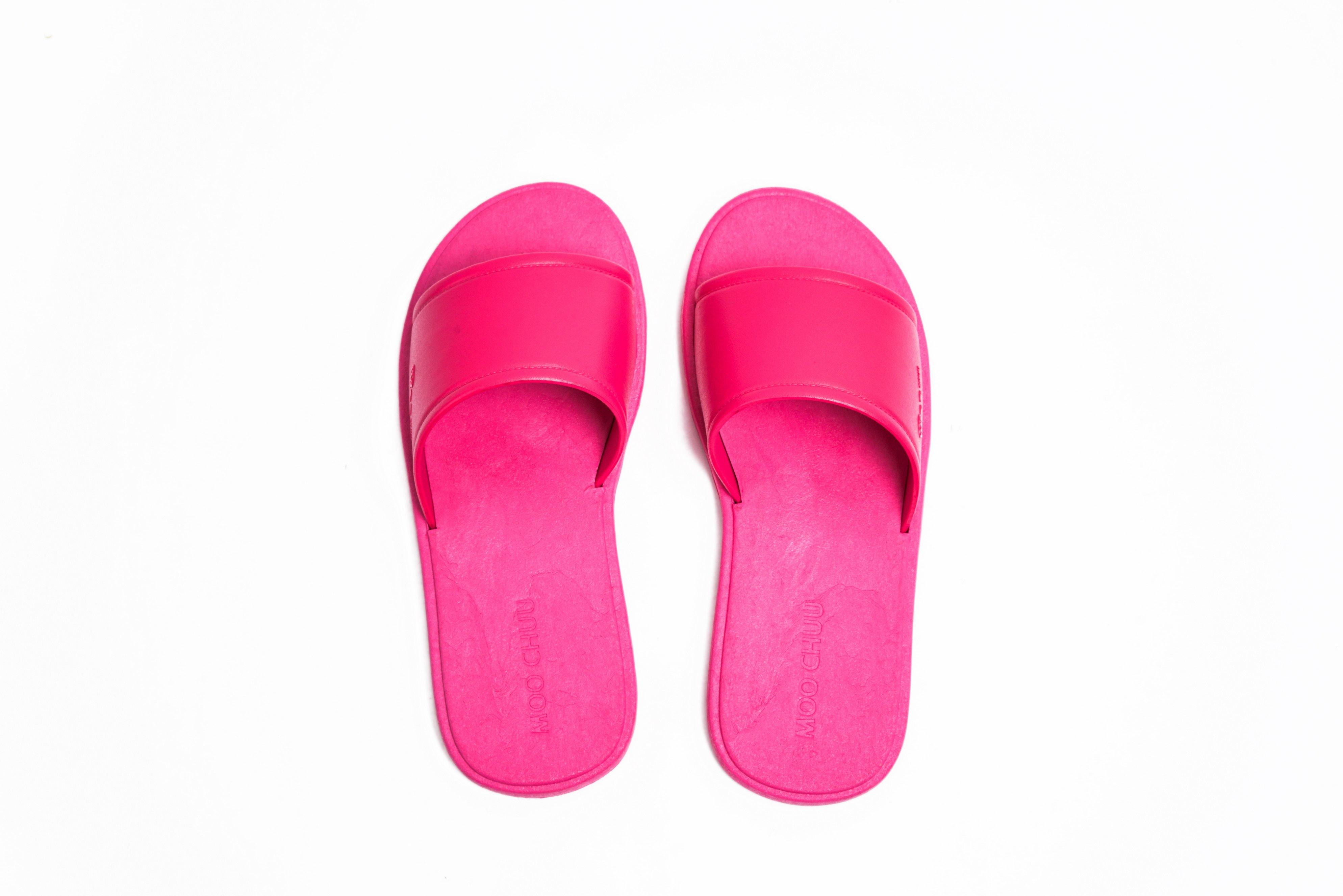Fluffy Pink Sole Pink Strap - Moo Chuu India