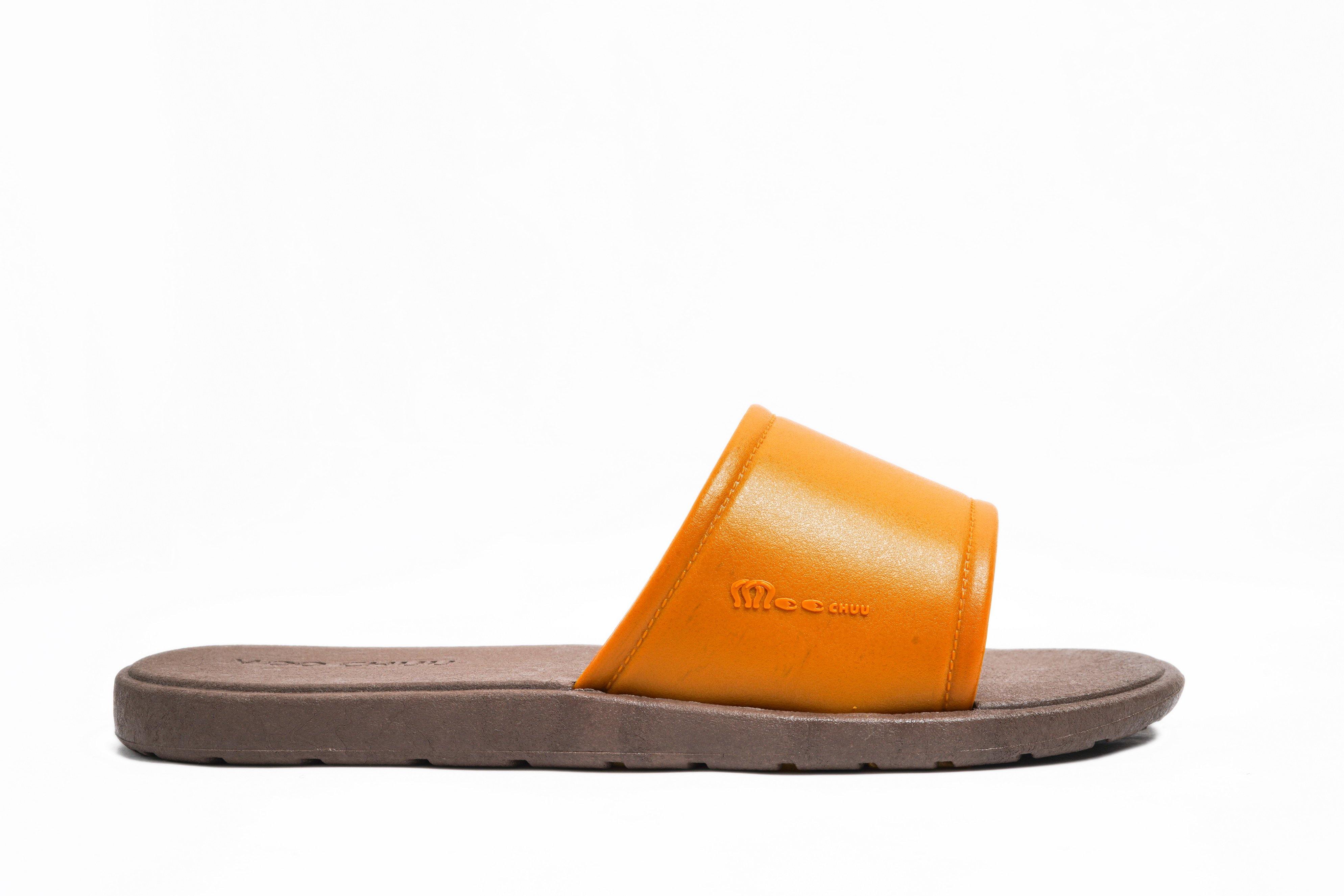 Fluffy Brown Sole Caramel Strap - Moo Chuu India