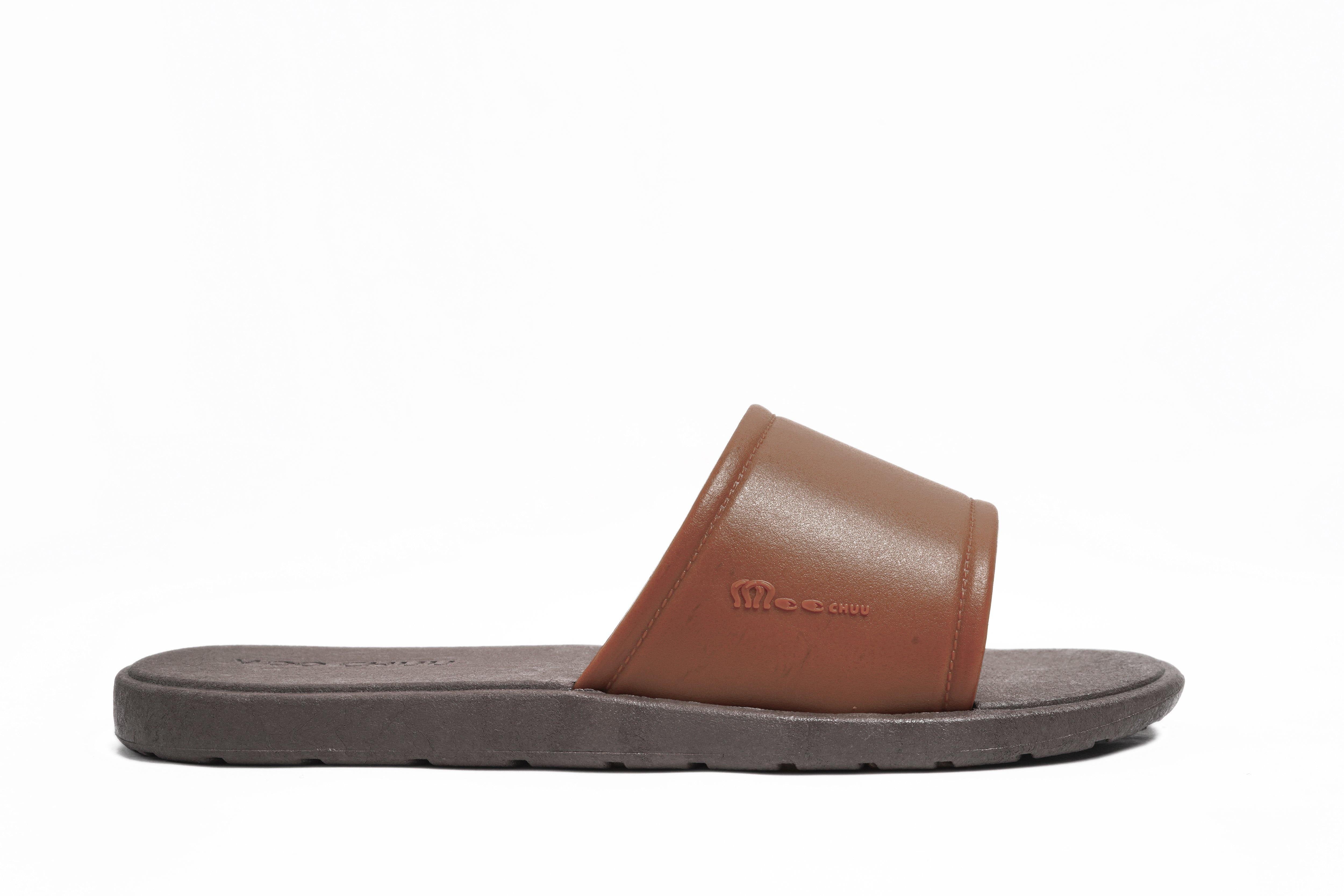 Fluffy Brown Sole Brown Strap - Moo Chuu India