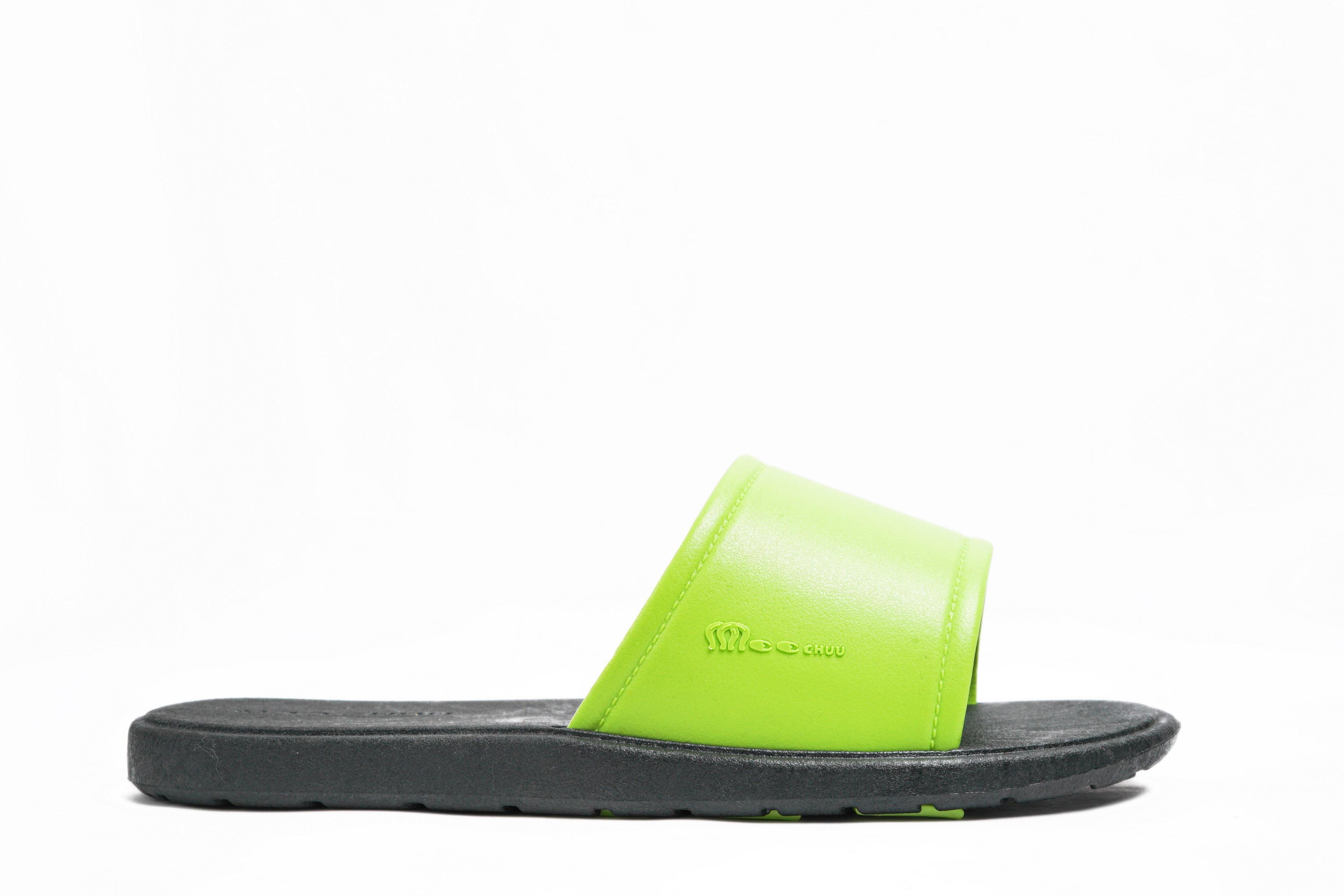 Fluffy Black Sole Lime Strap - Moo Chuu India