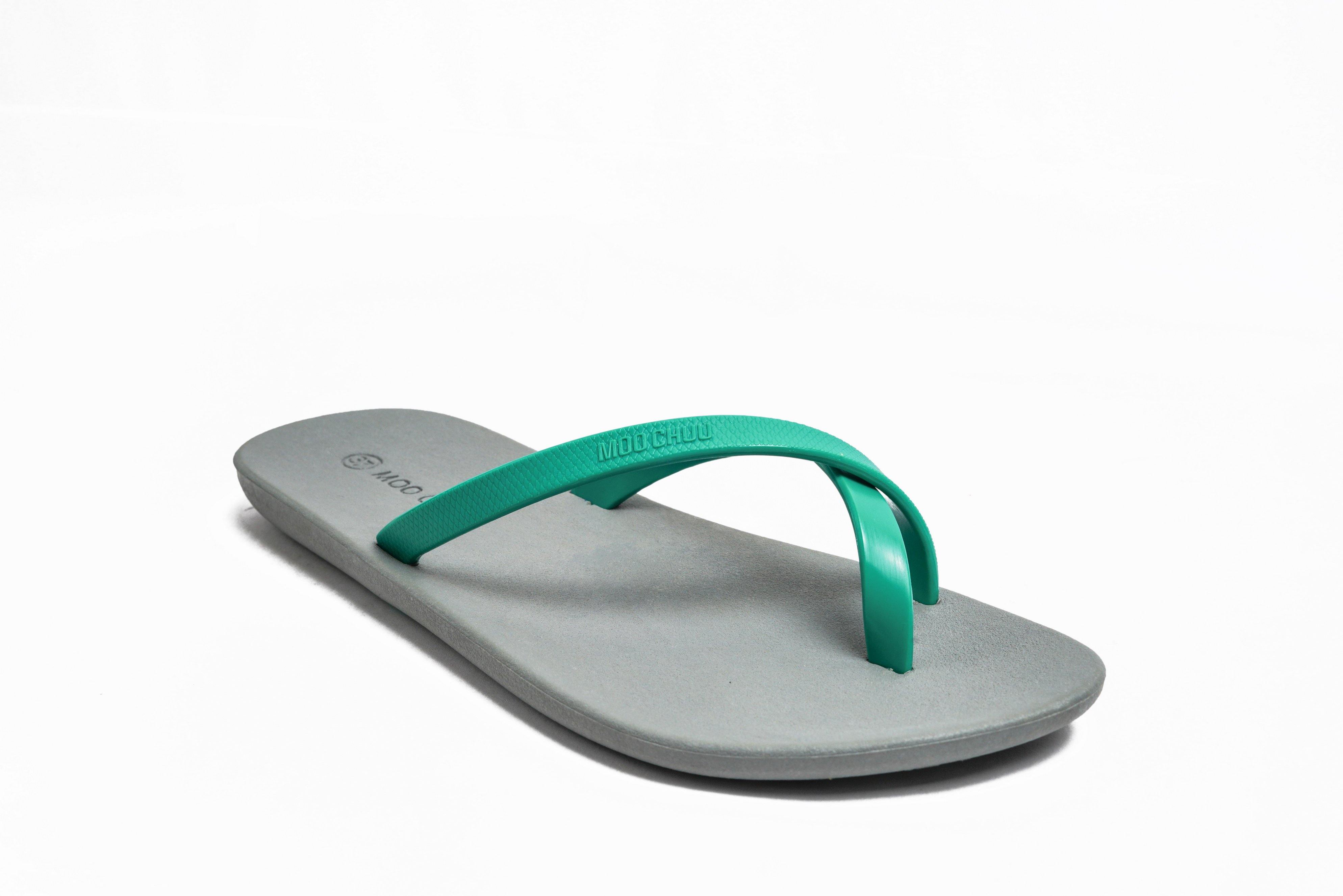 Alpha Grey Sole Green Strap - Moo Chuu India