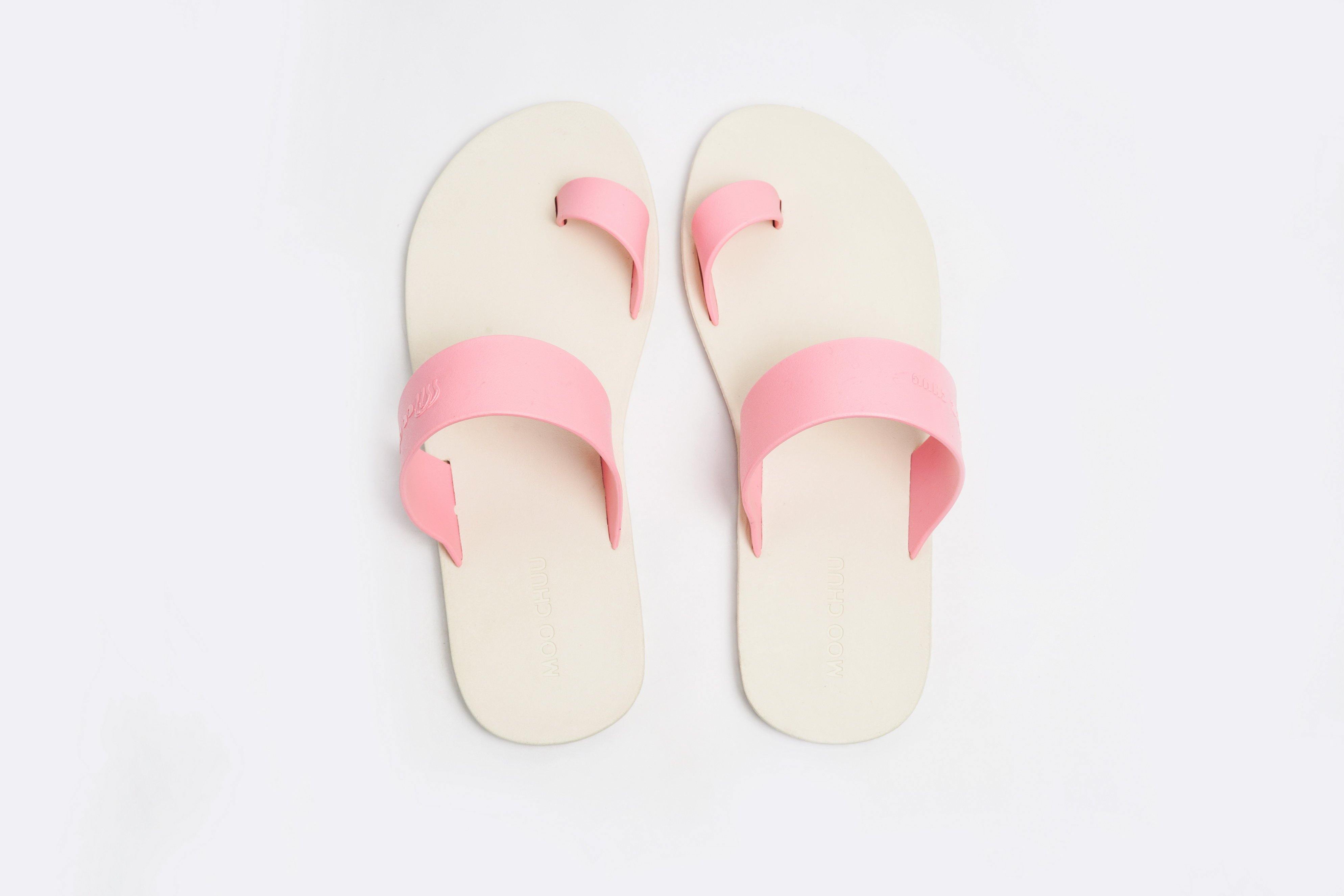 Pop Thumb White Sole Light Pink Strap - Moo Chuu India