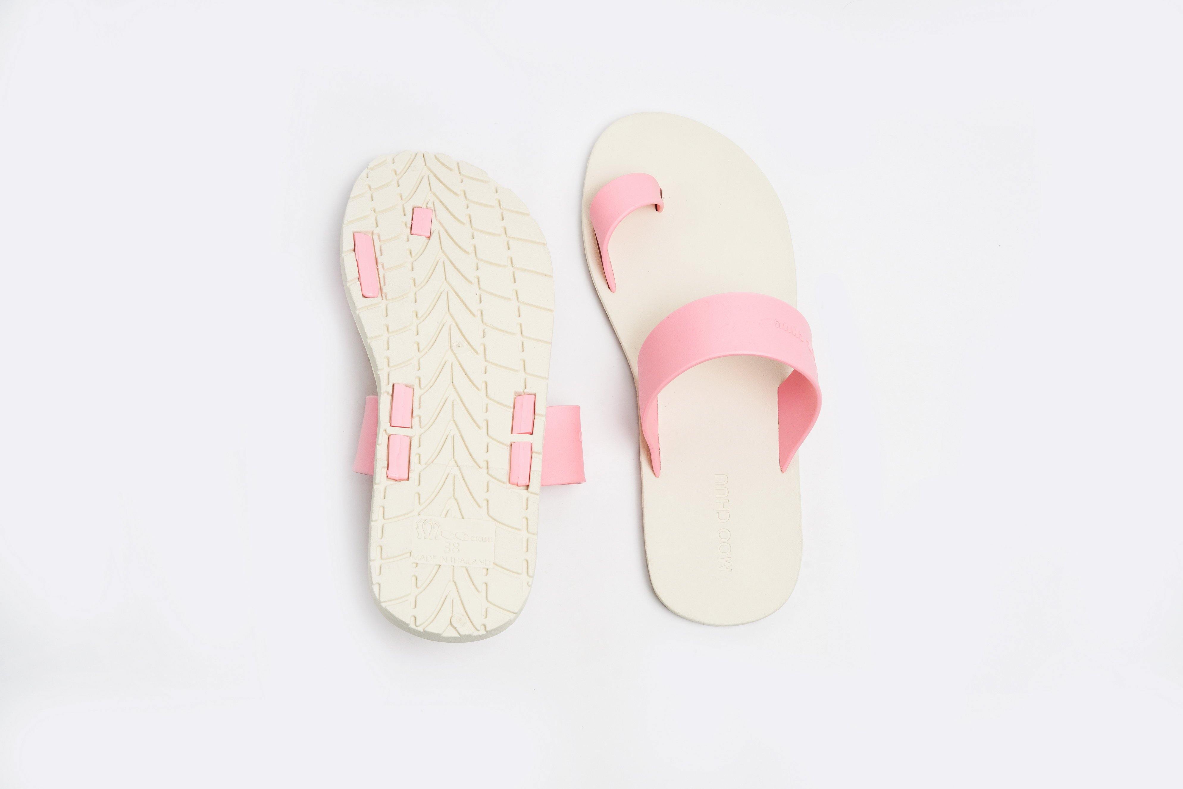 Pop Thumb White Sole Light Pink Strap - Moo Chuu India