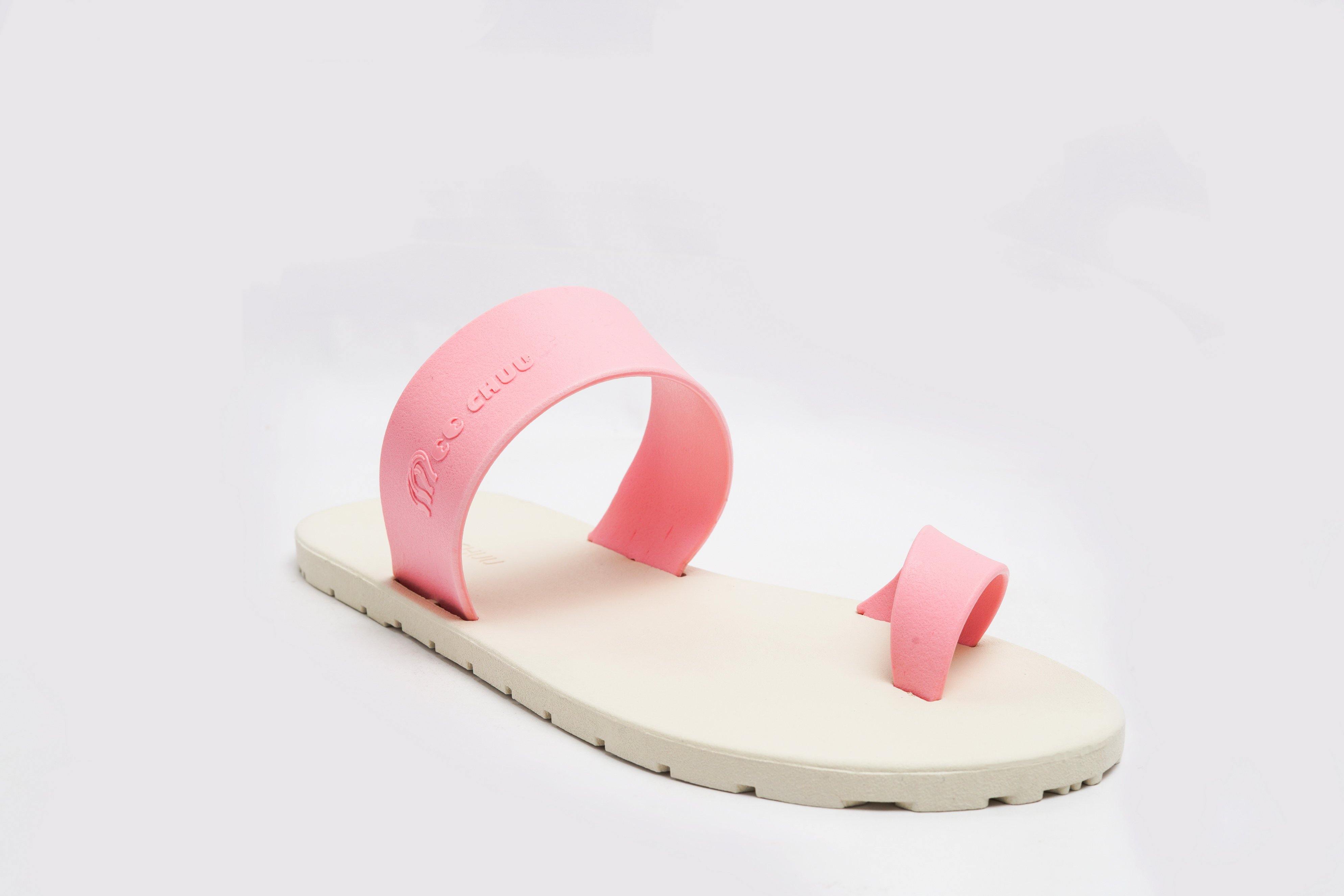Pop Thumb White Sole Light Pink Strap - Moo Chuu India