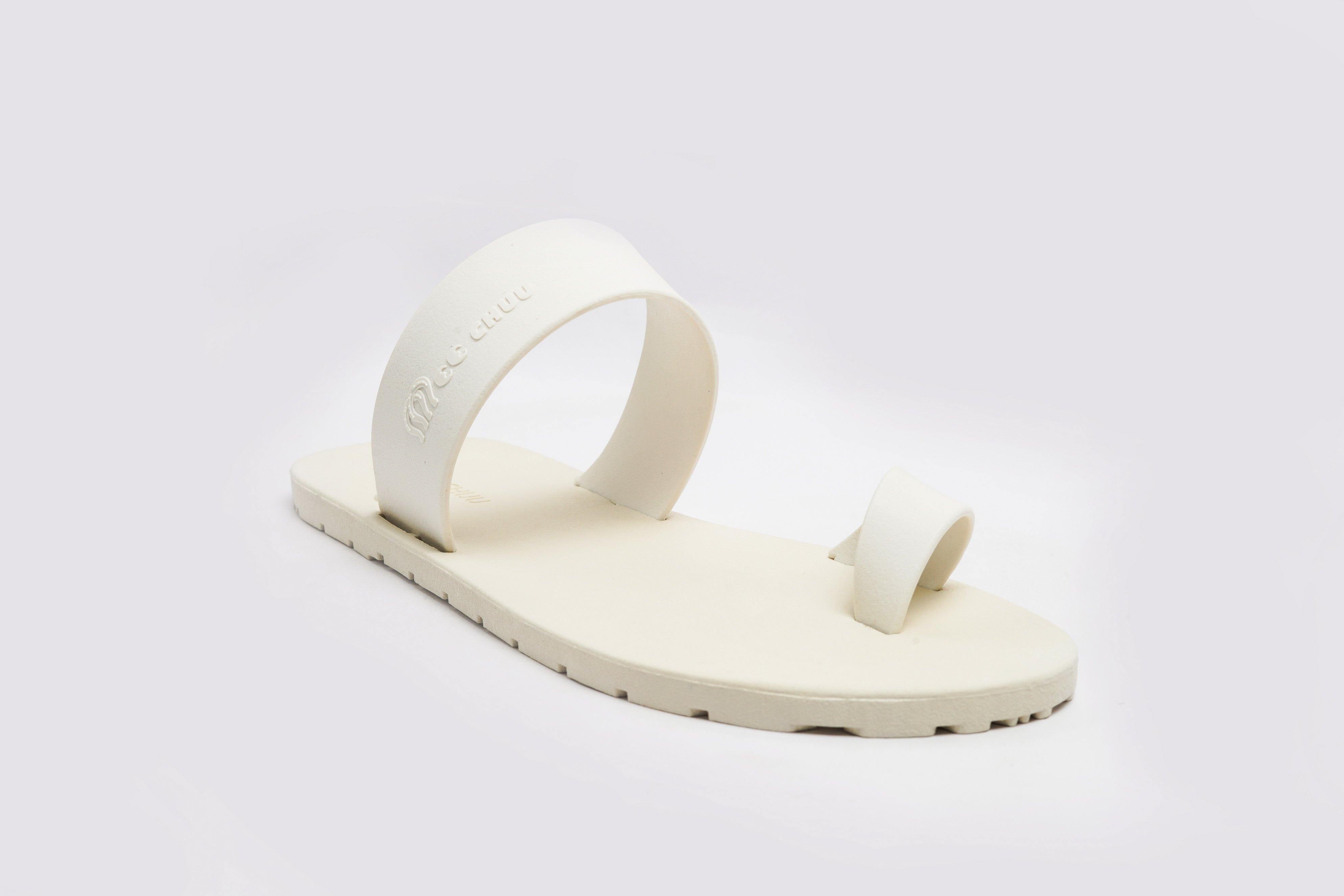Pop Thumb White Sole White Strap - Moo Chuu India