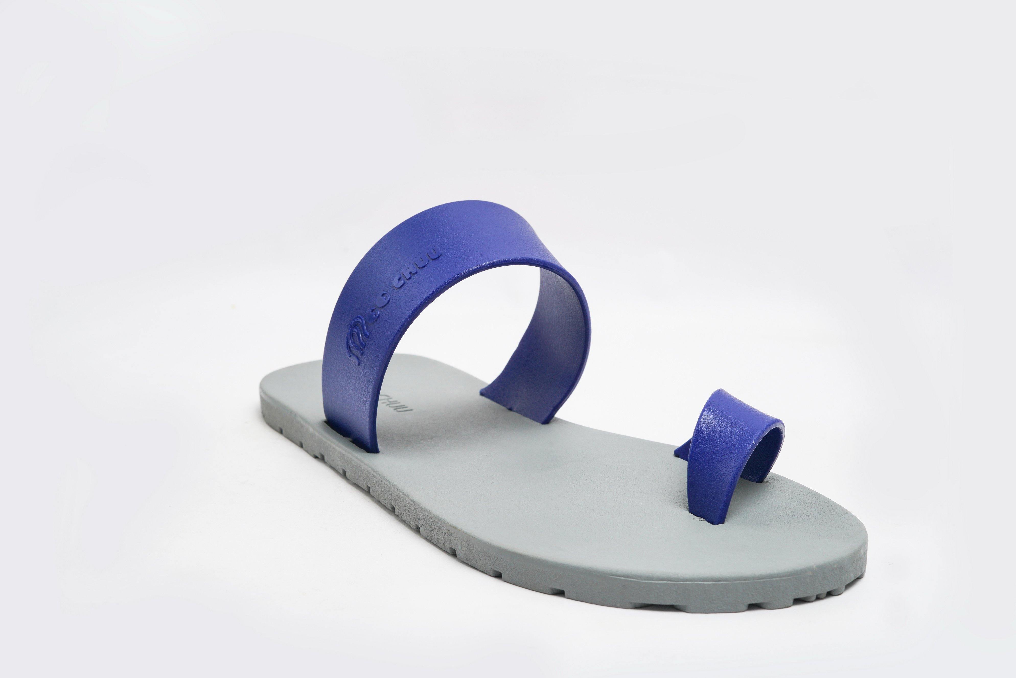 Pop Thumb Grey Sole Blue Strap - Moo Chuu India