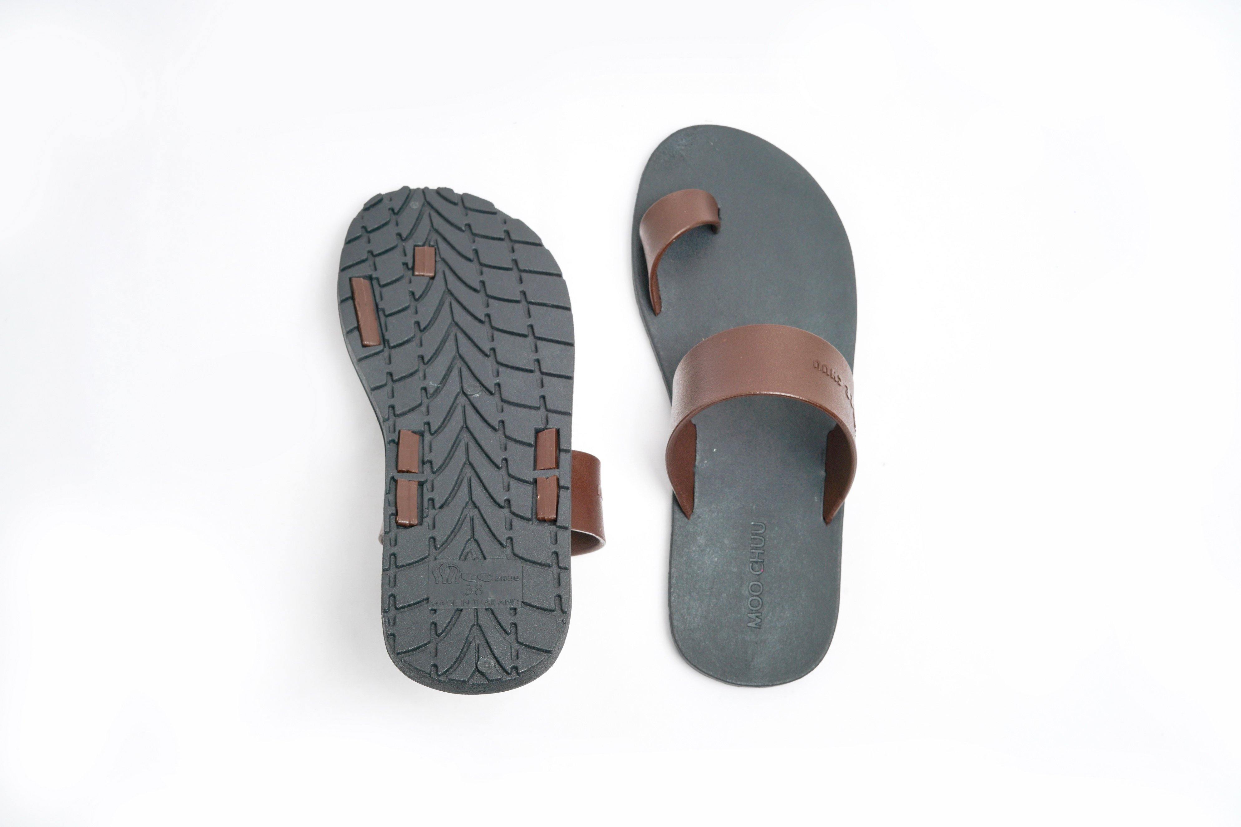 Pop Thumb Black Sole Brown Strap - Moo Chuu India