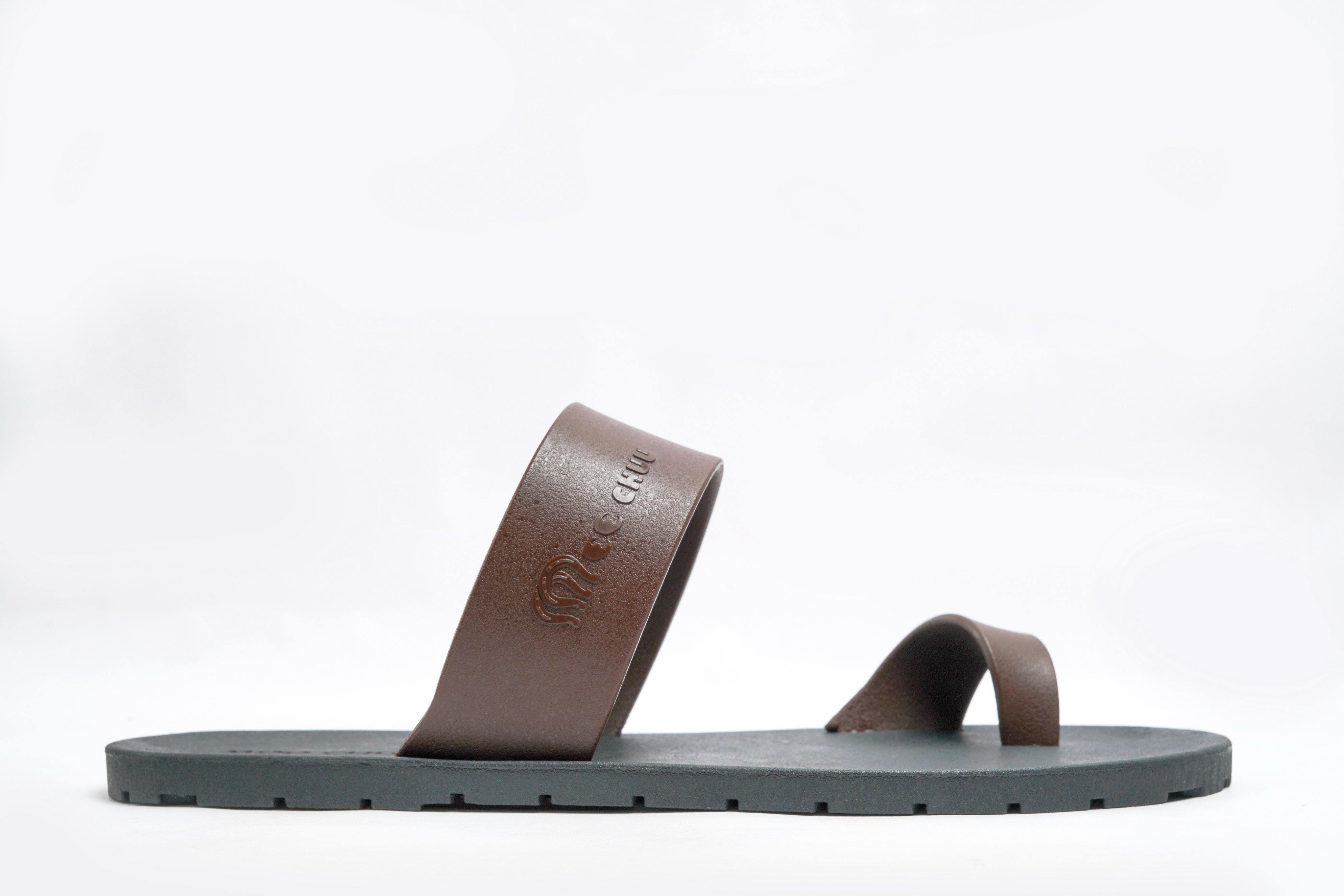 Pop Thumb Black Sole Brown Strap - Moo Chuu India