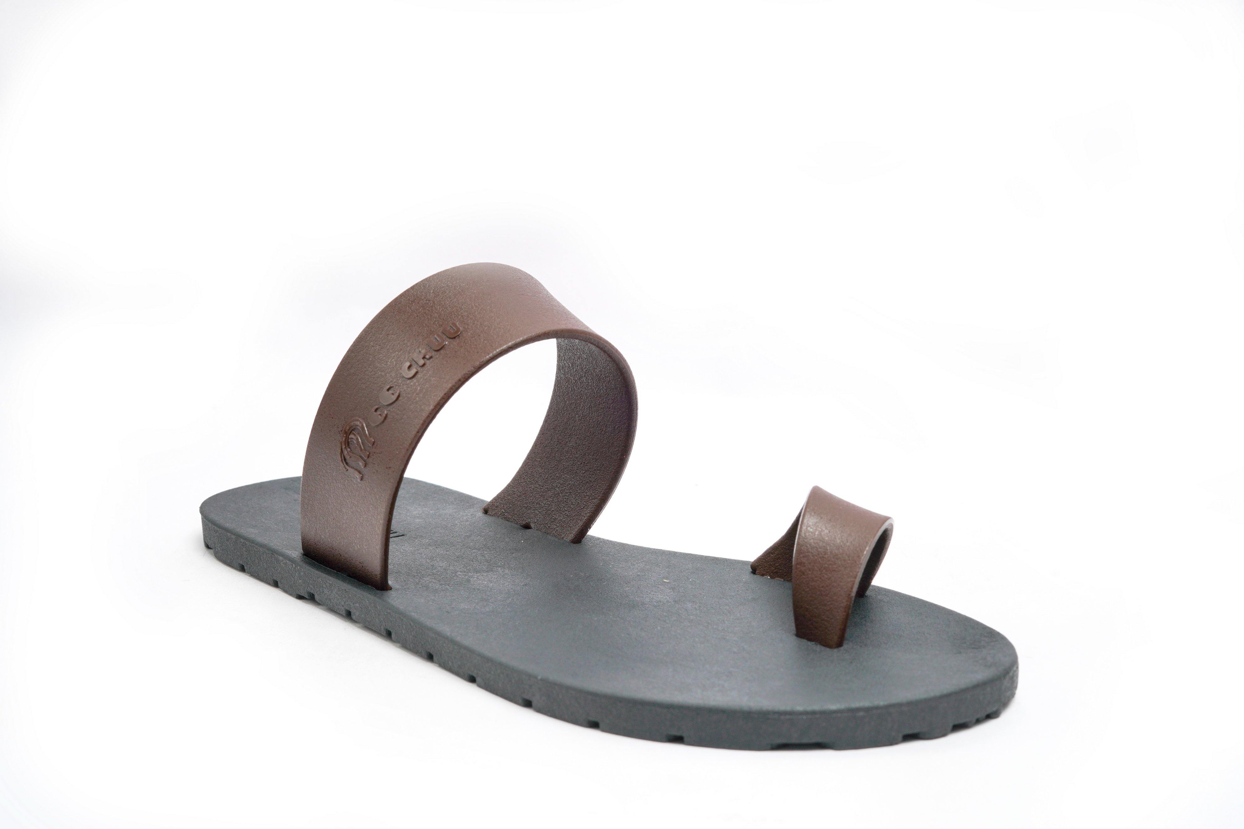 Pop Thumb Black Sole Brown Strap - Moo Chuu India