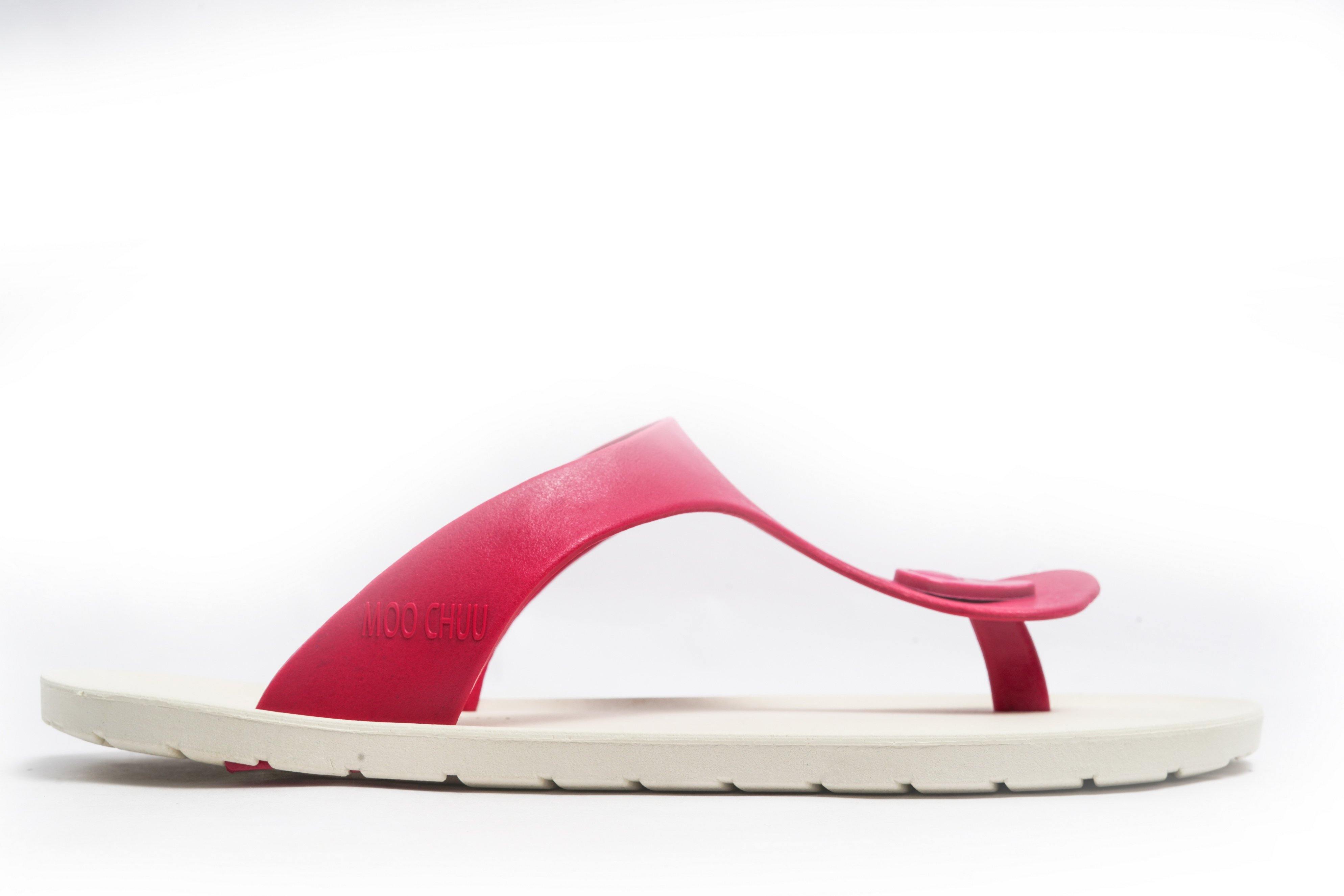 Candy White Sole Pink Strap - Moo Chuu India