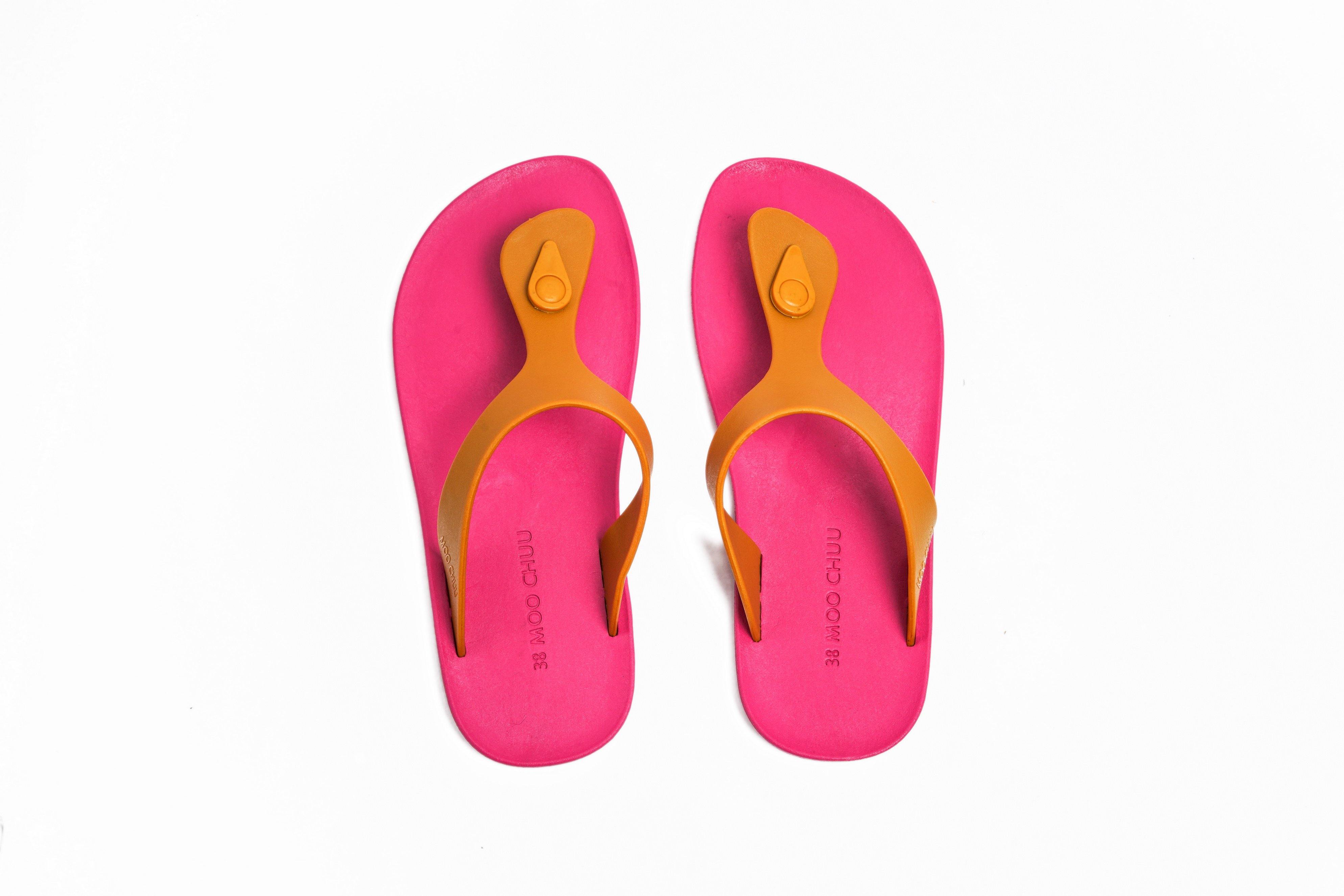 Candy Pink Sole Caramel Strap - Moo Chuu India