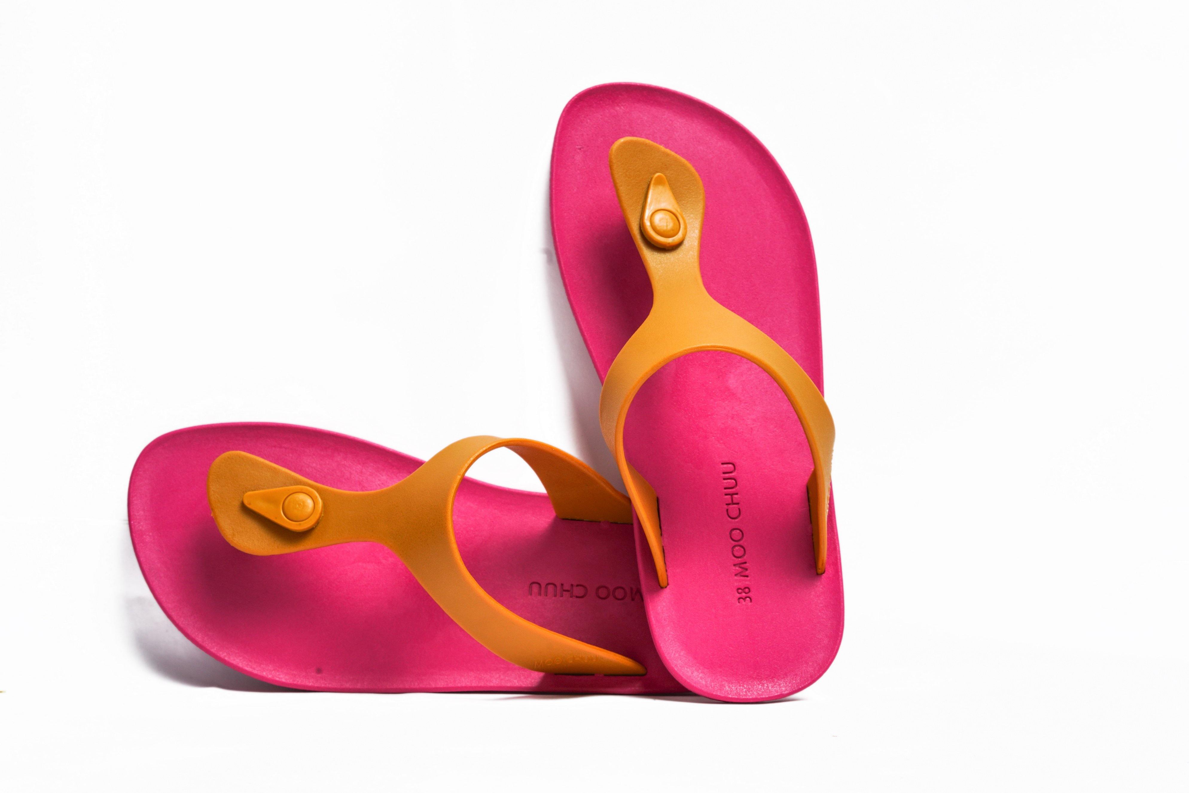 Candy Pink Sole Caramel Strap - Moo Chuu India