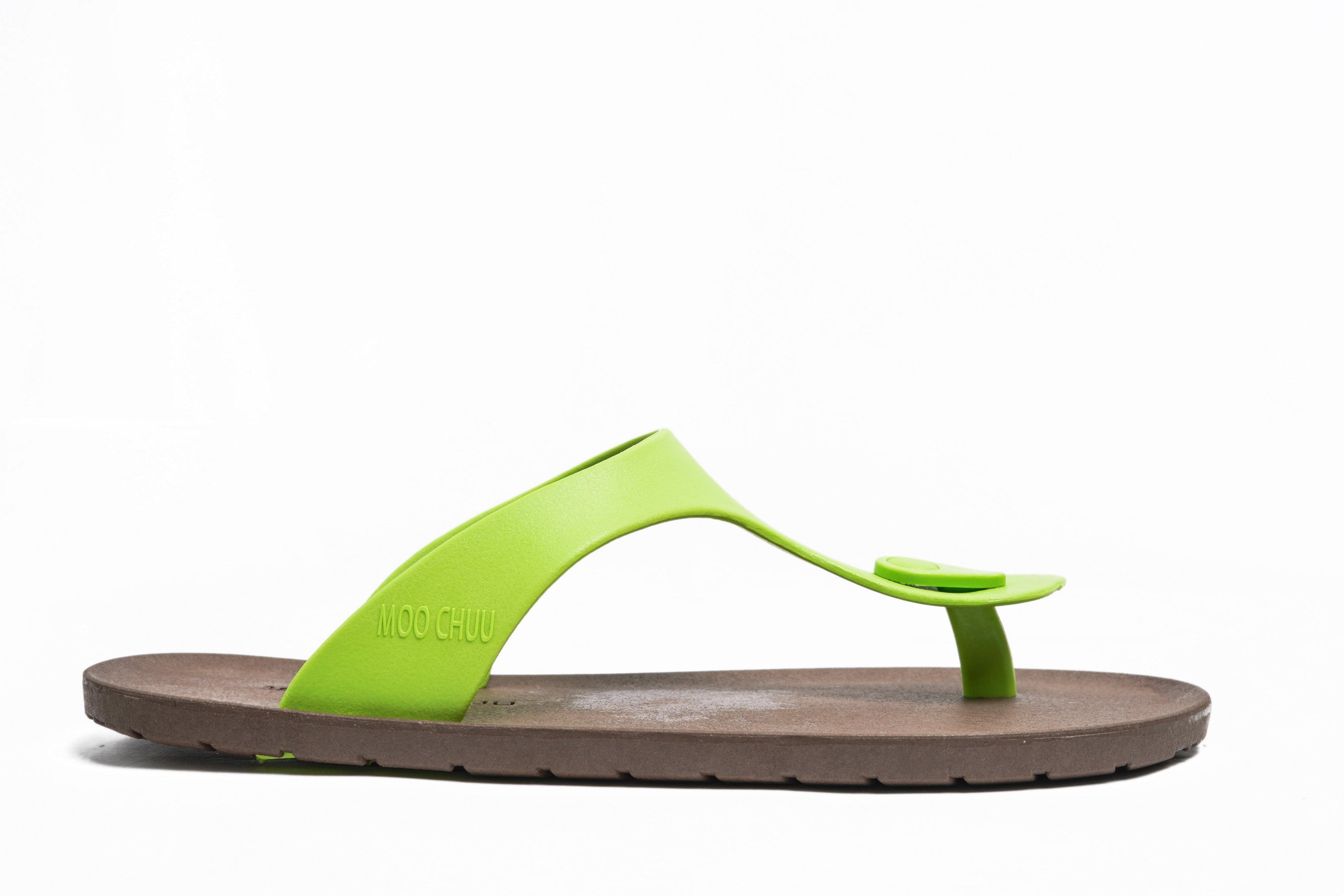 Candy Brown Sole Lime Strap - Moo Chuu India