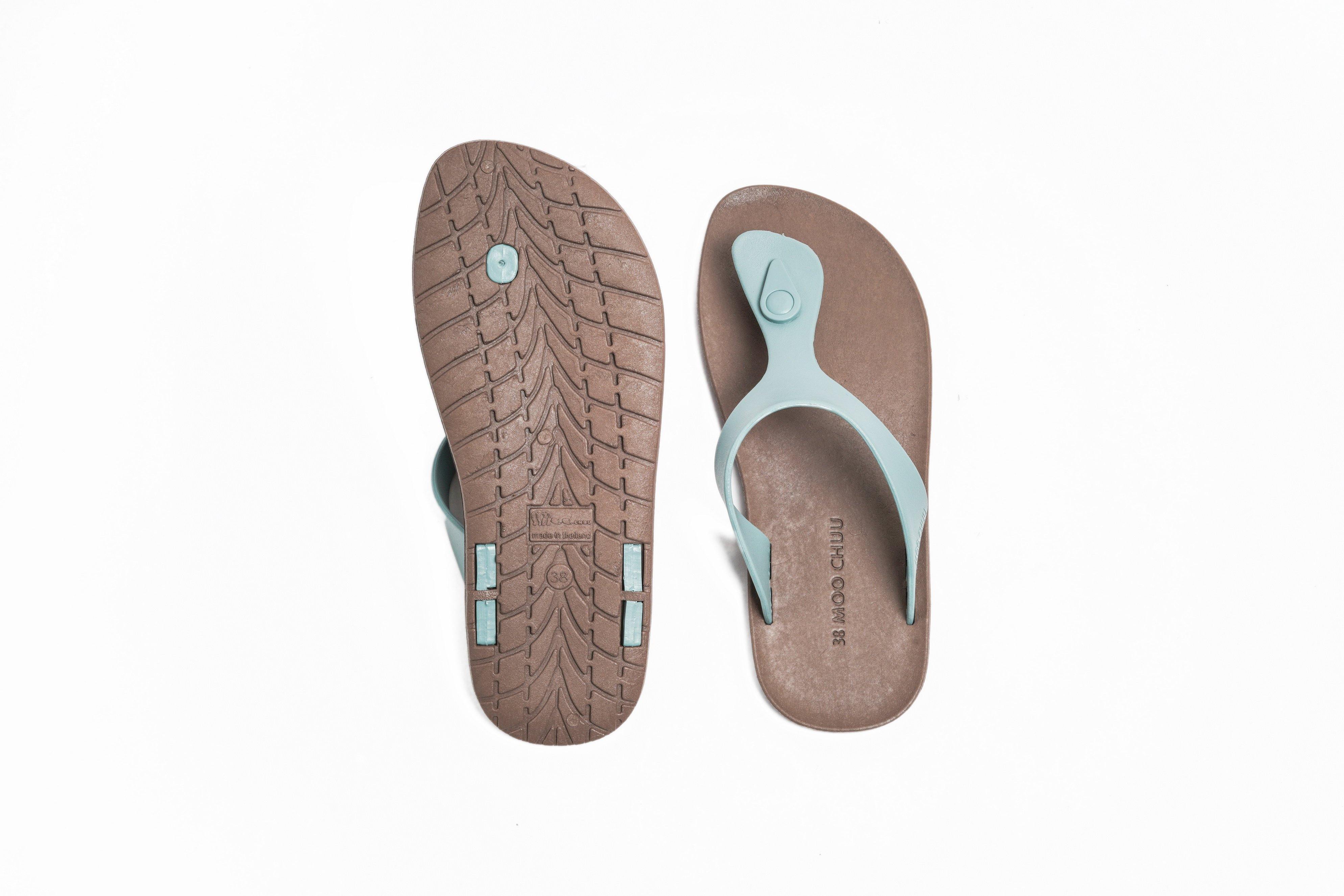 Candy Brown Sole Grey Strap - Moo Chuu India