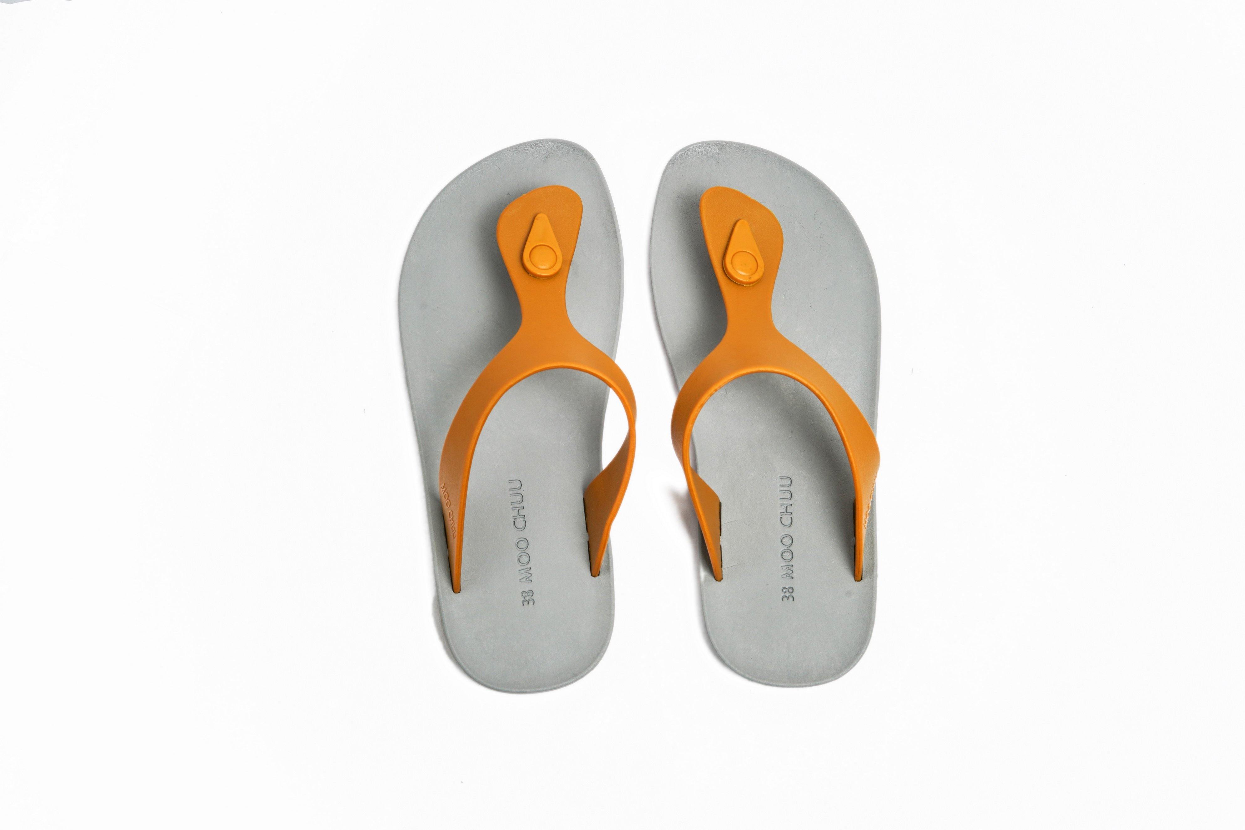 Candy Grey Sole Caramel Strap - Moo Chuu India