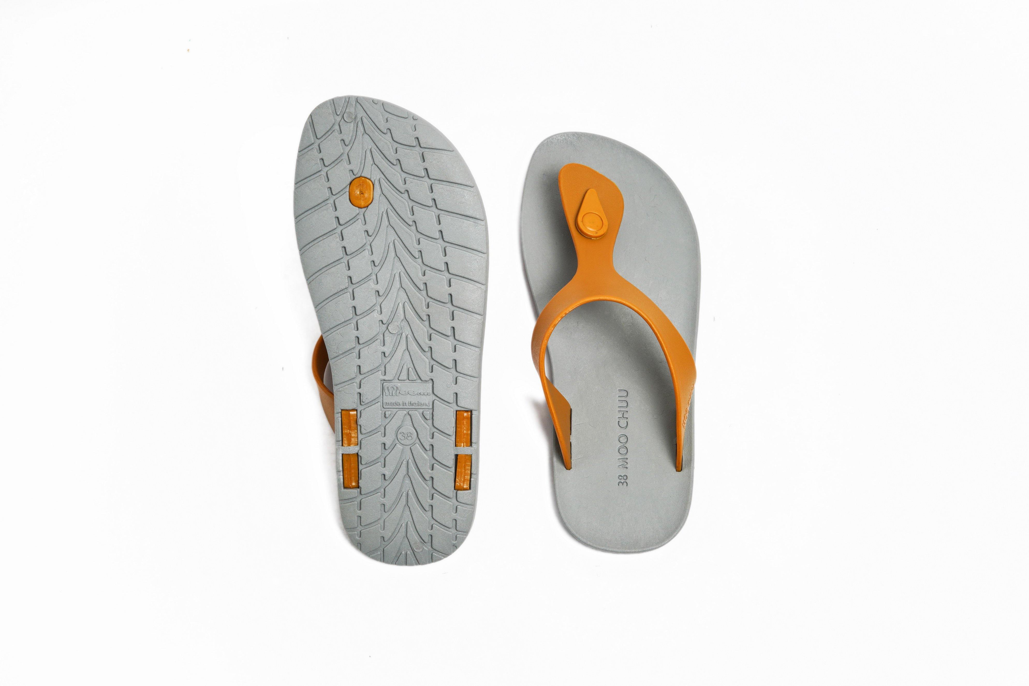 Candy Grey Sole Caramel Strap - Moo Chuu India