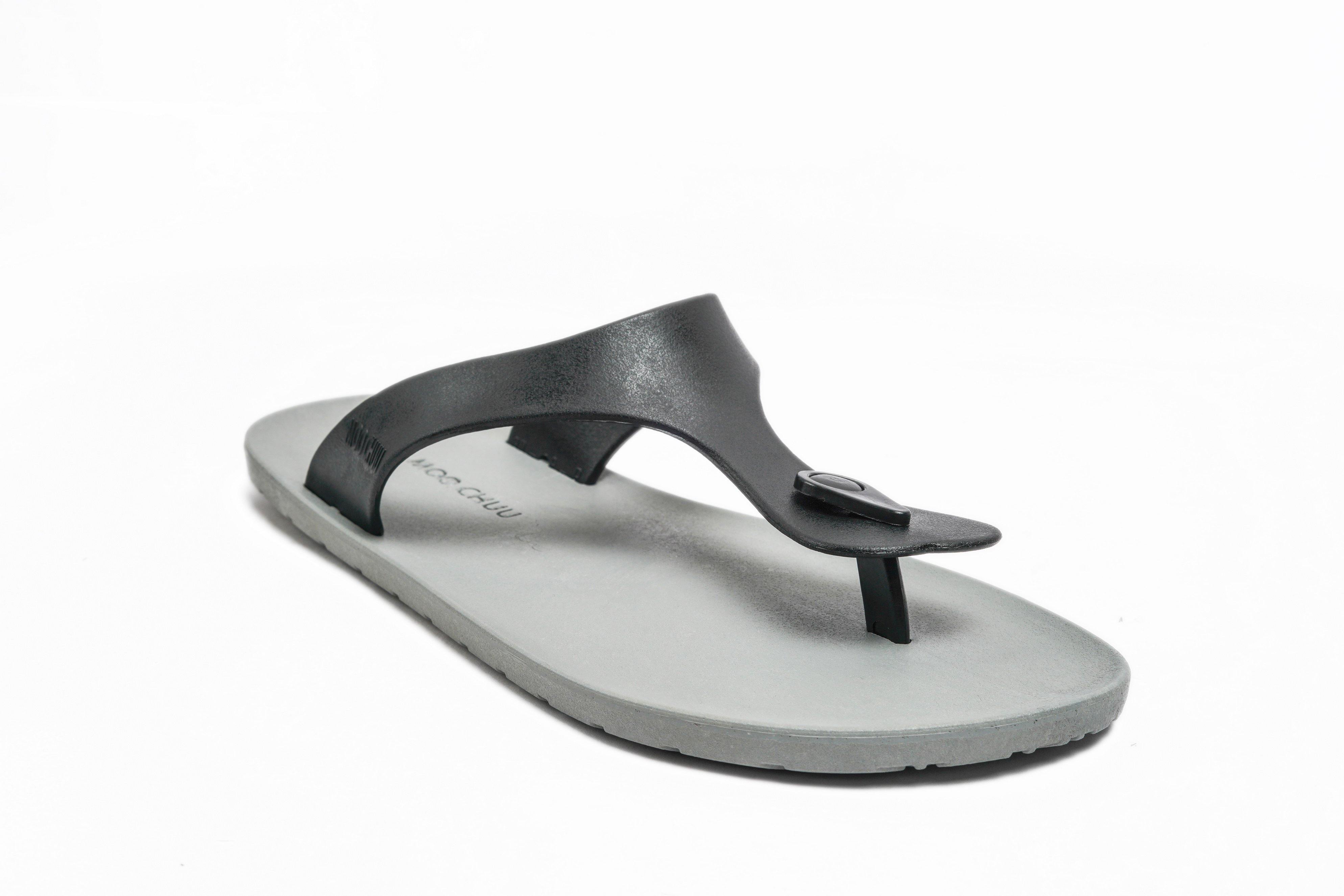 Candy Grey Sole Black Strap - Moo Chuu India