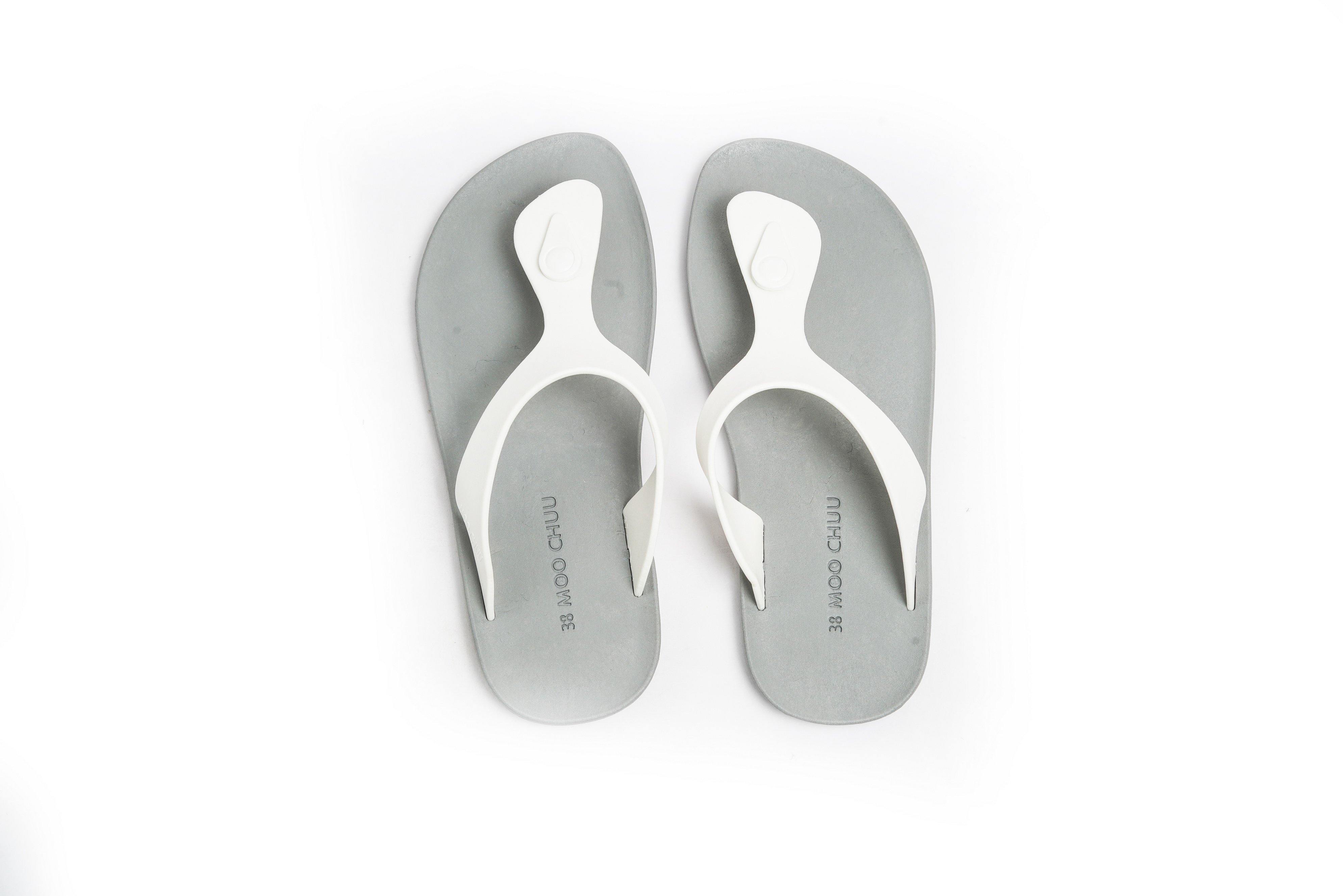 Candy Grey Sole White Strap - Moo Chuu India