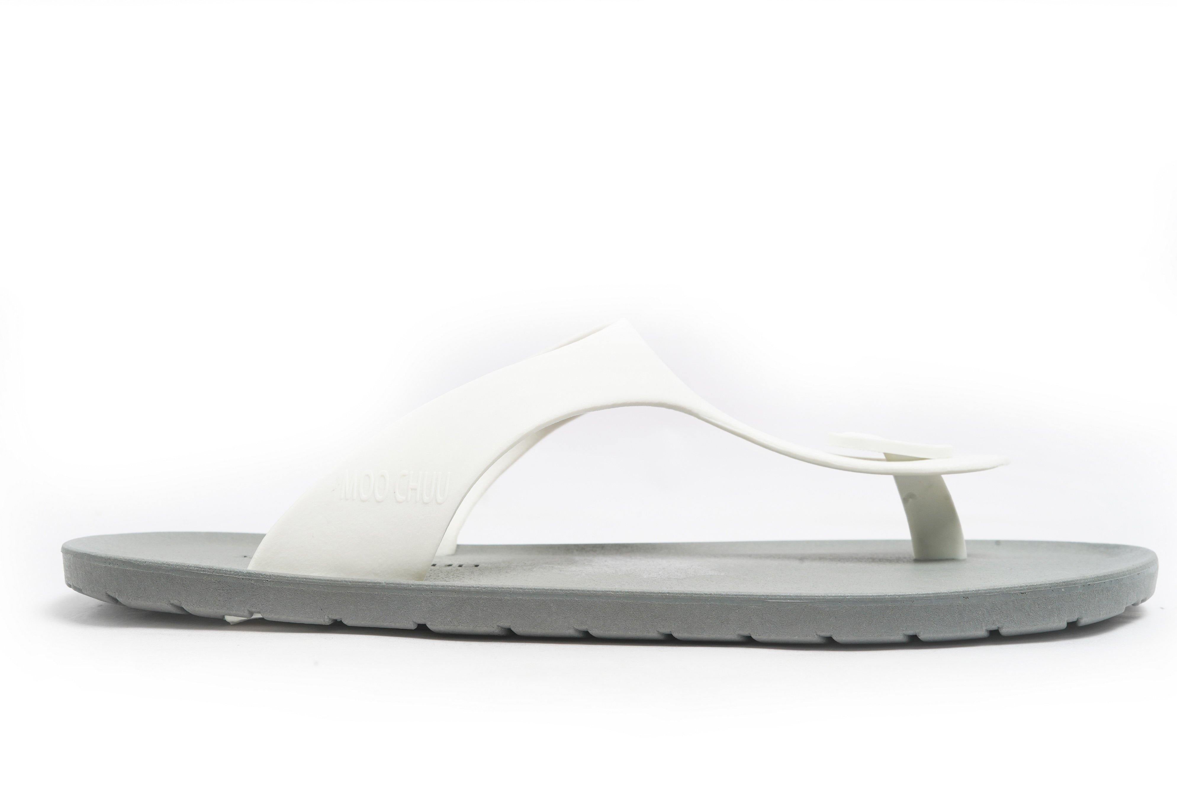 Candy Grey Sole White Strap - Moo Chuu India