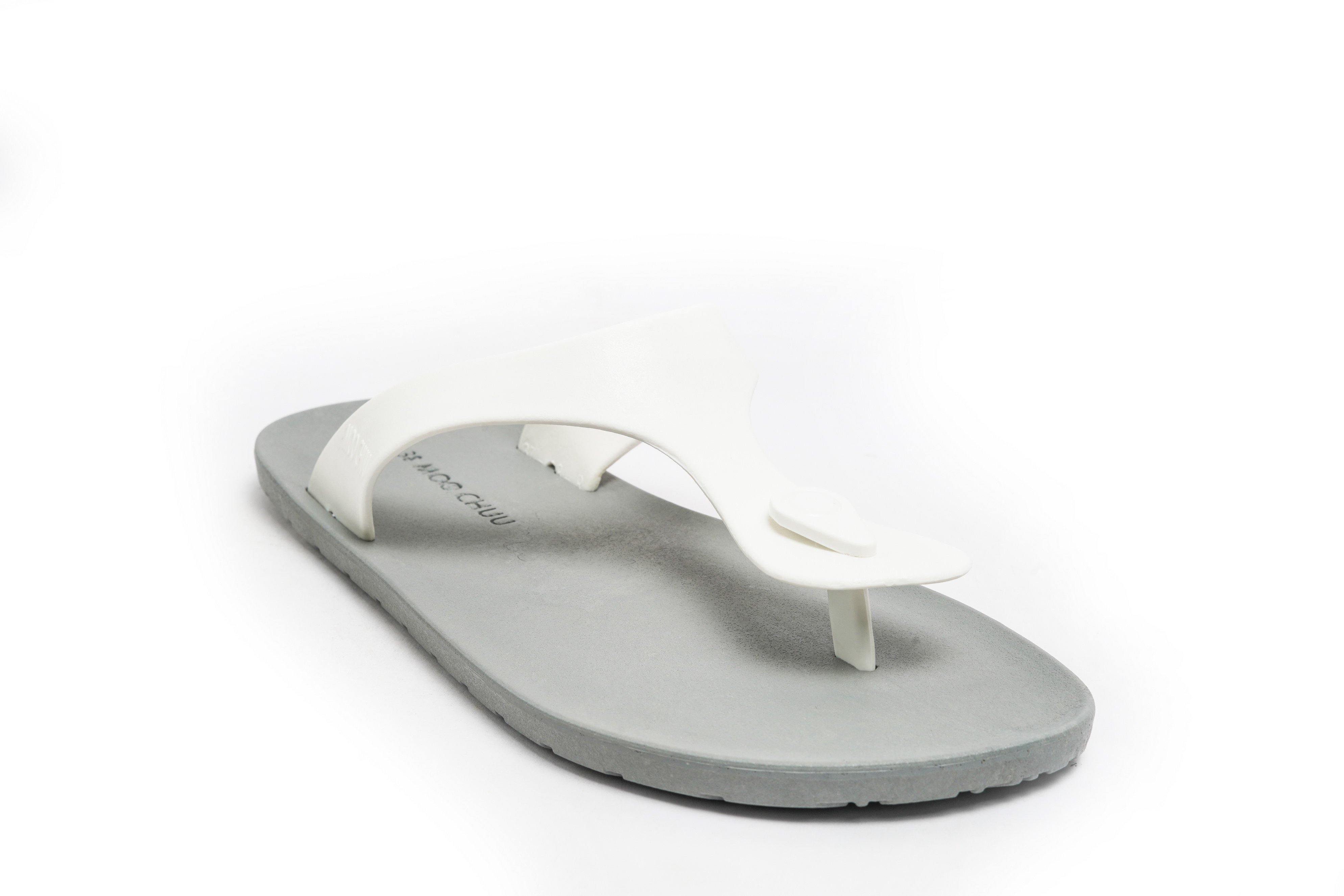 Candy Grey Sole White Strap - Moo Chuu India