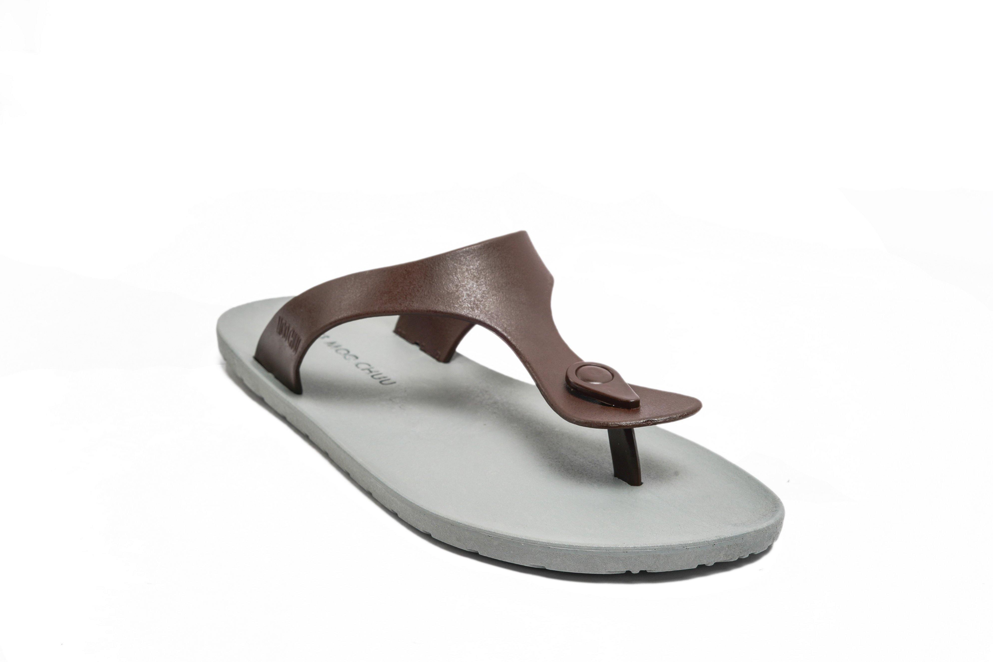 Candy Grey Sole Brown Strap - Moo Chuu India