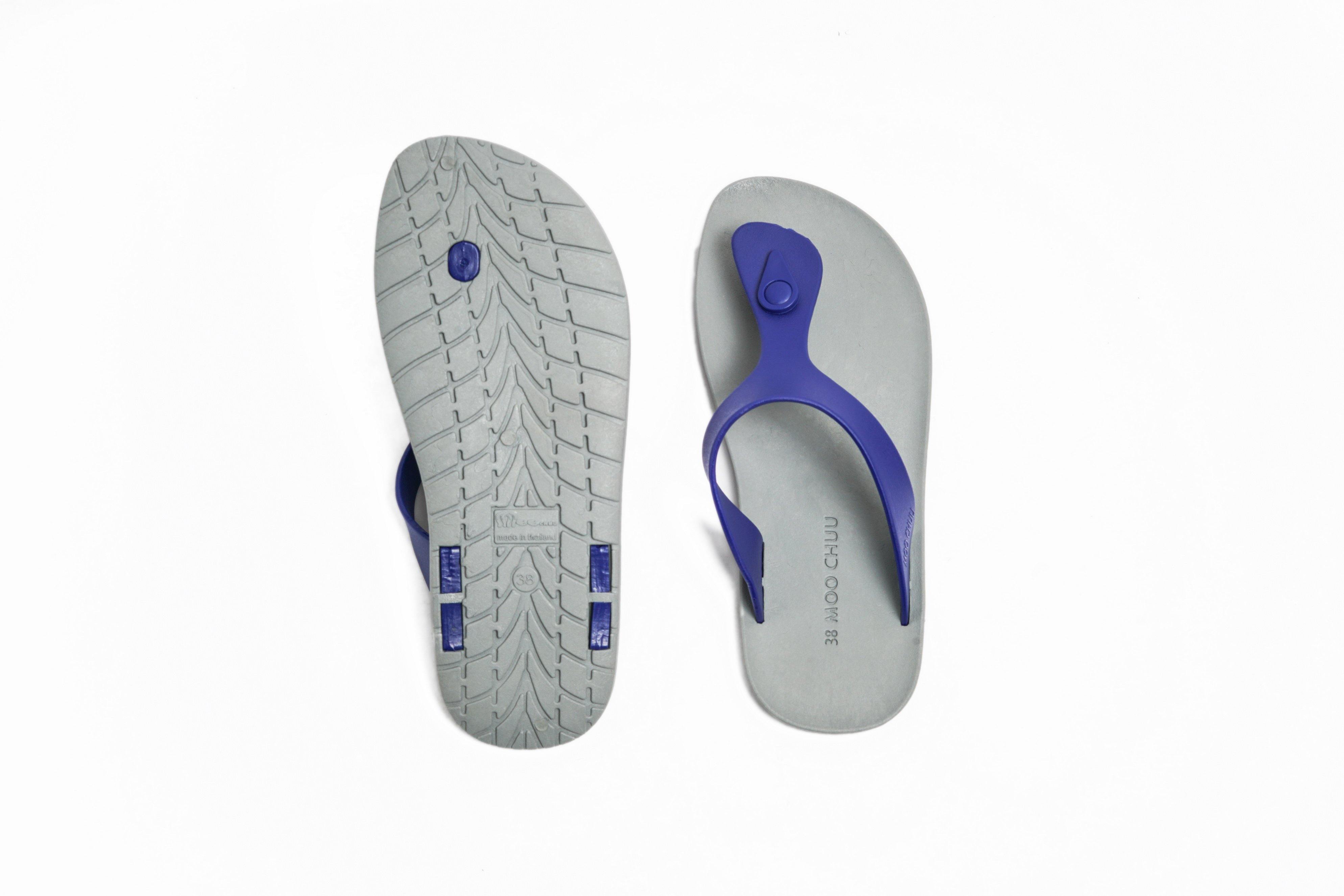 Candy Grey Sole Blue Strap - Moo Chuu India